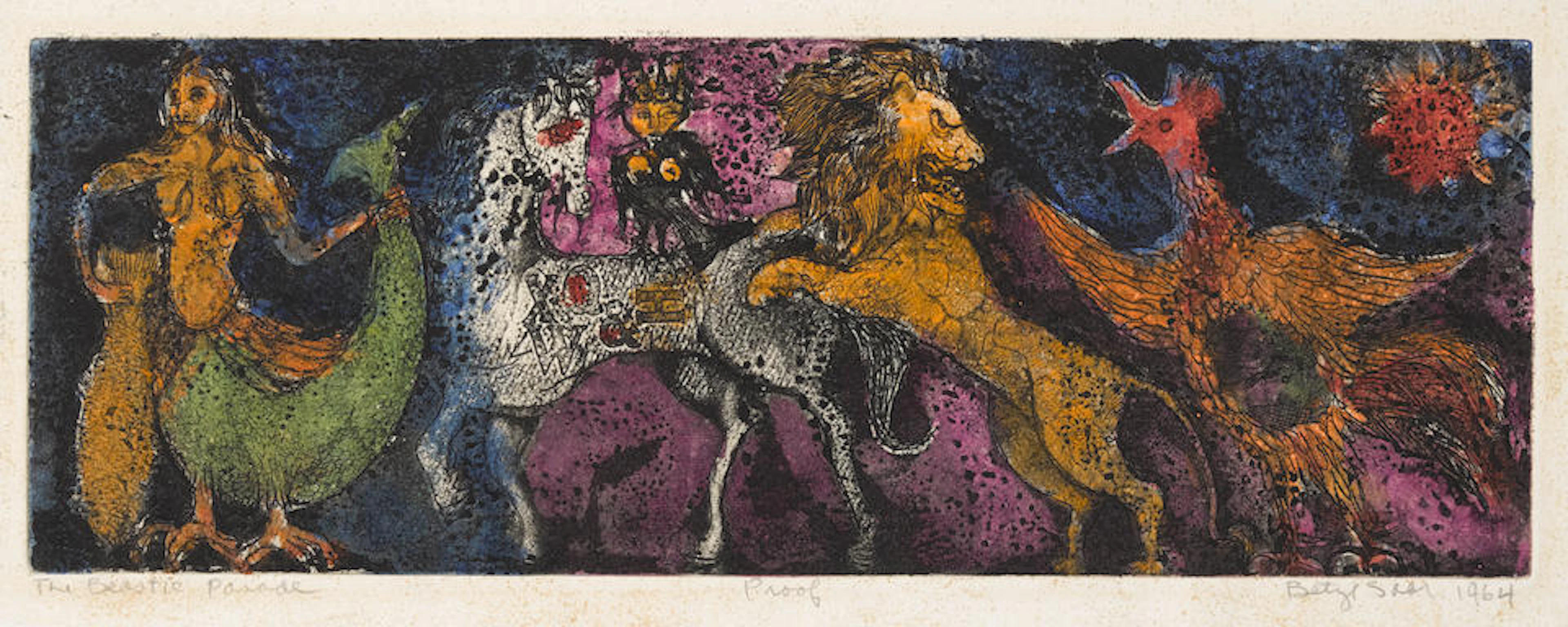 Betye Saar (born 1926); The Beastie Parade;
