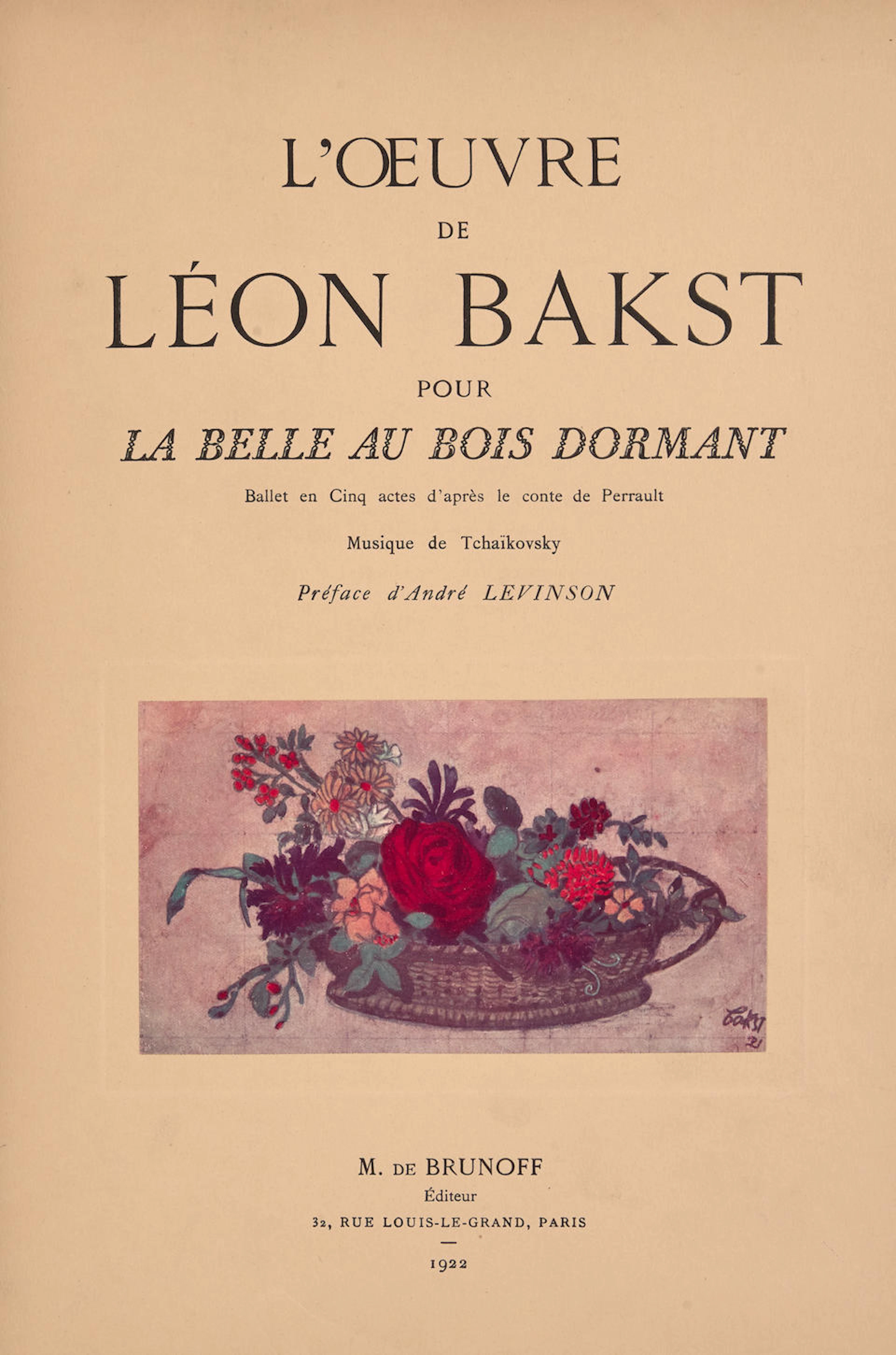 L'oeuvre de Léon Bakst pour la Belle au Bois Dormant., Paris: de Brunoff, 1922.