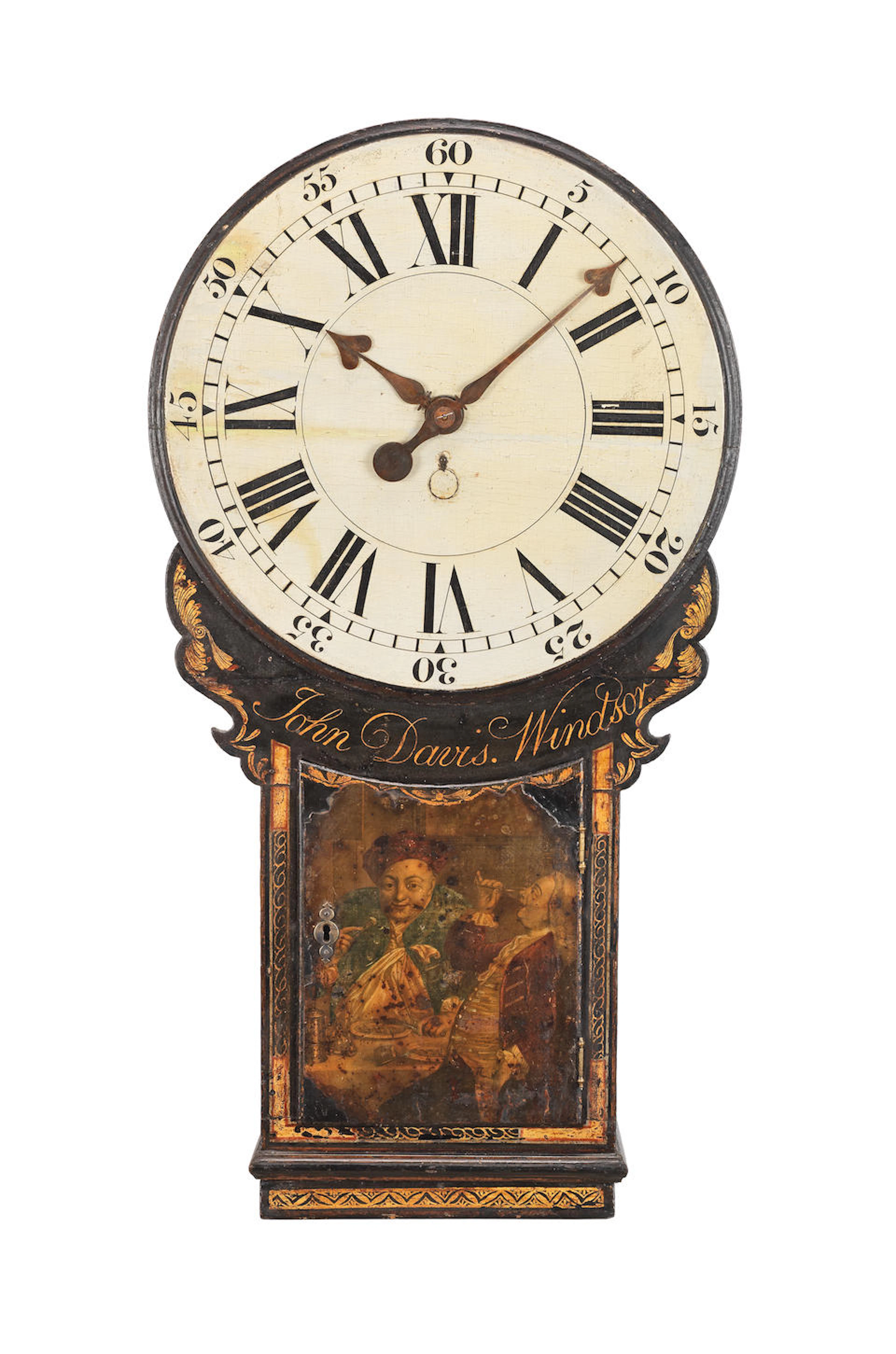 A good last quarter of the 18th century miniature tavern clock John Davis