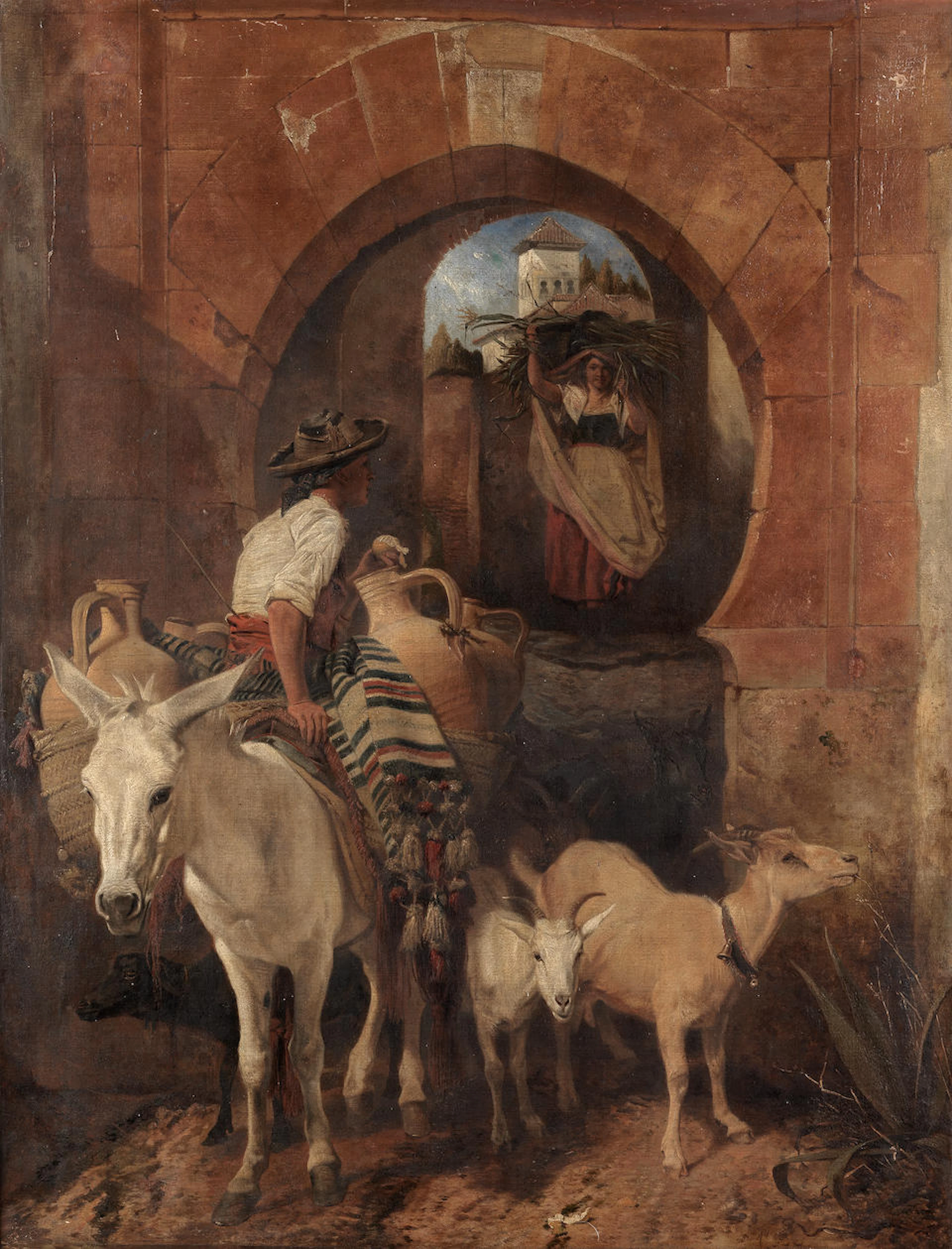 Richard Ansdell, RA (British, 1815-1885) A Spanish Encounter