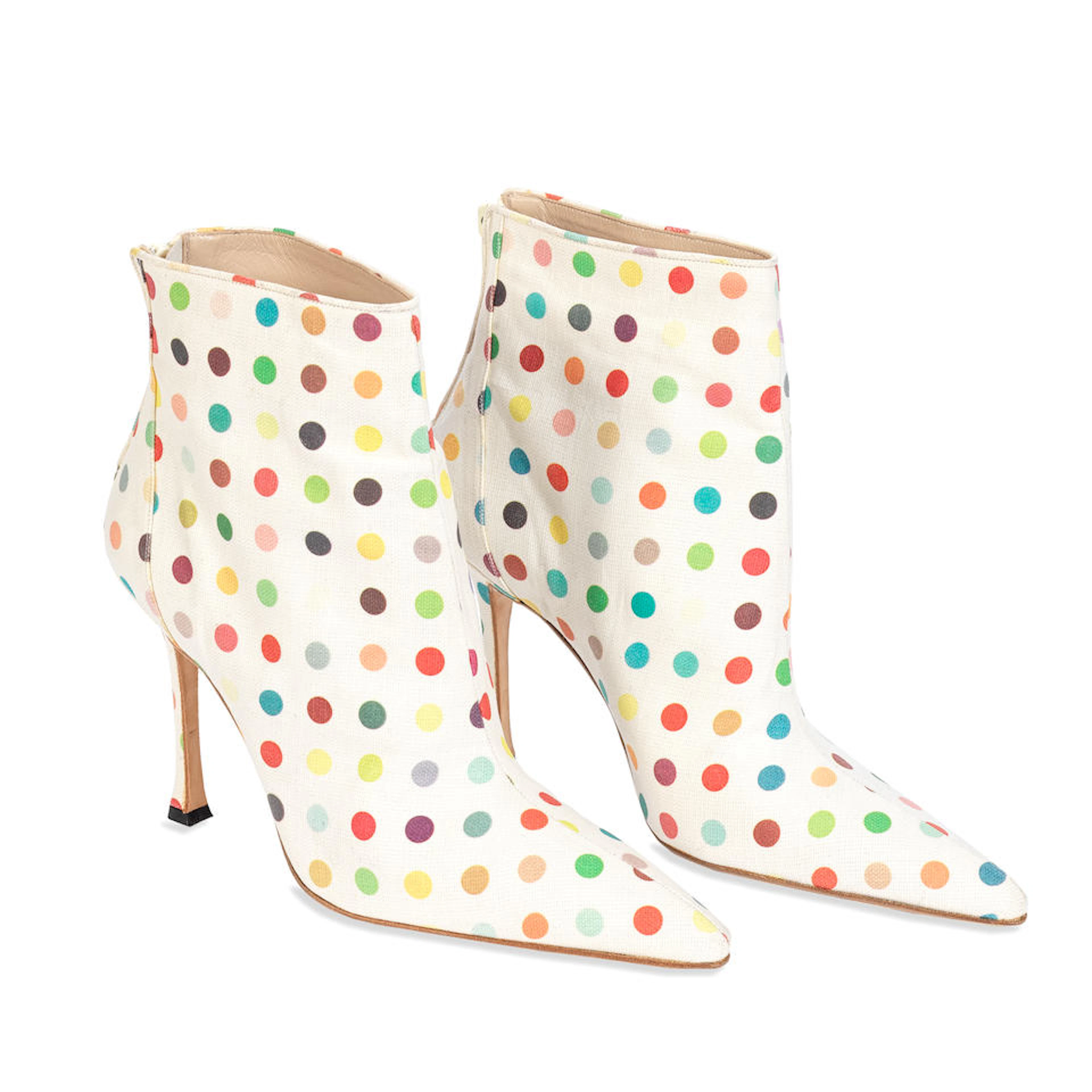 Damien Hirst For Manolo Blahnik Spot Boots, 2002 (includes dust bag and box)