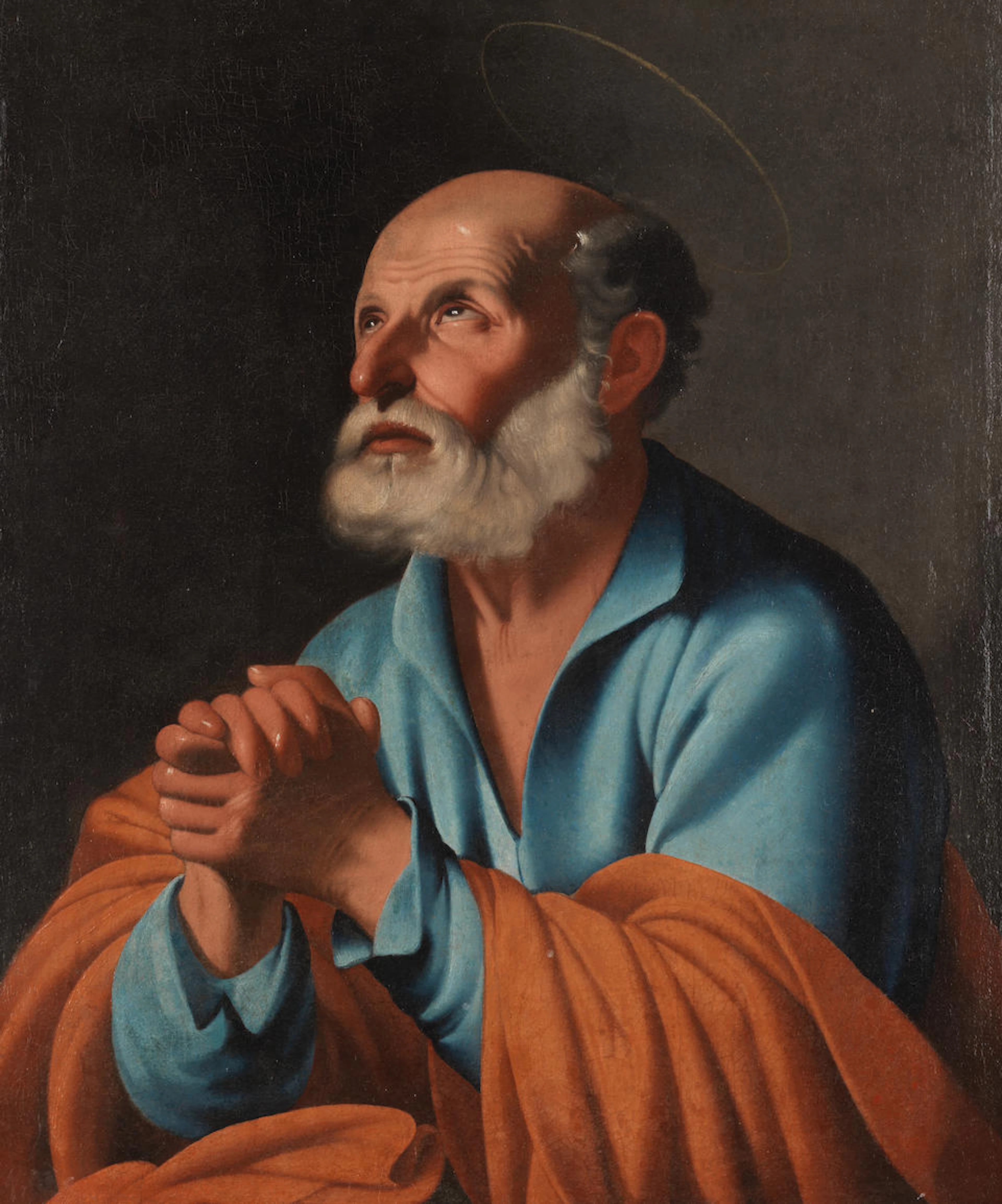Follower of Carlo Saraceni (Venice 1579-1620) The Penitent Saint Peter