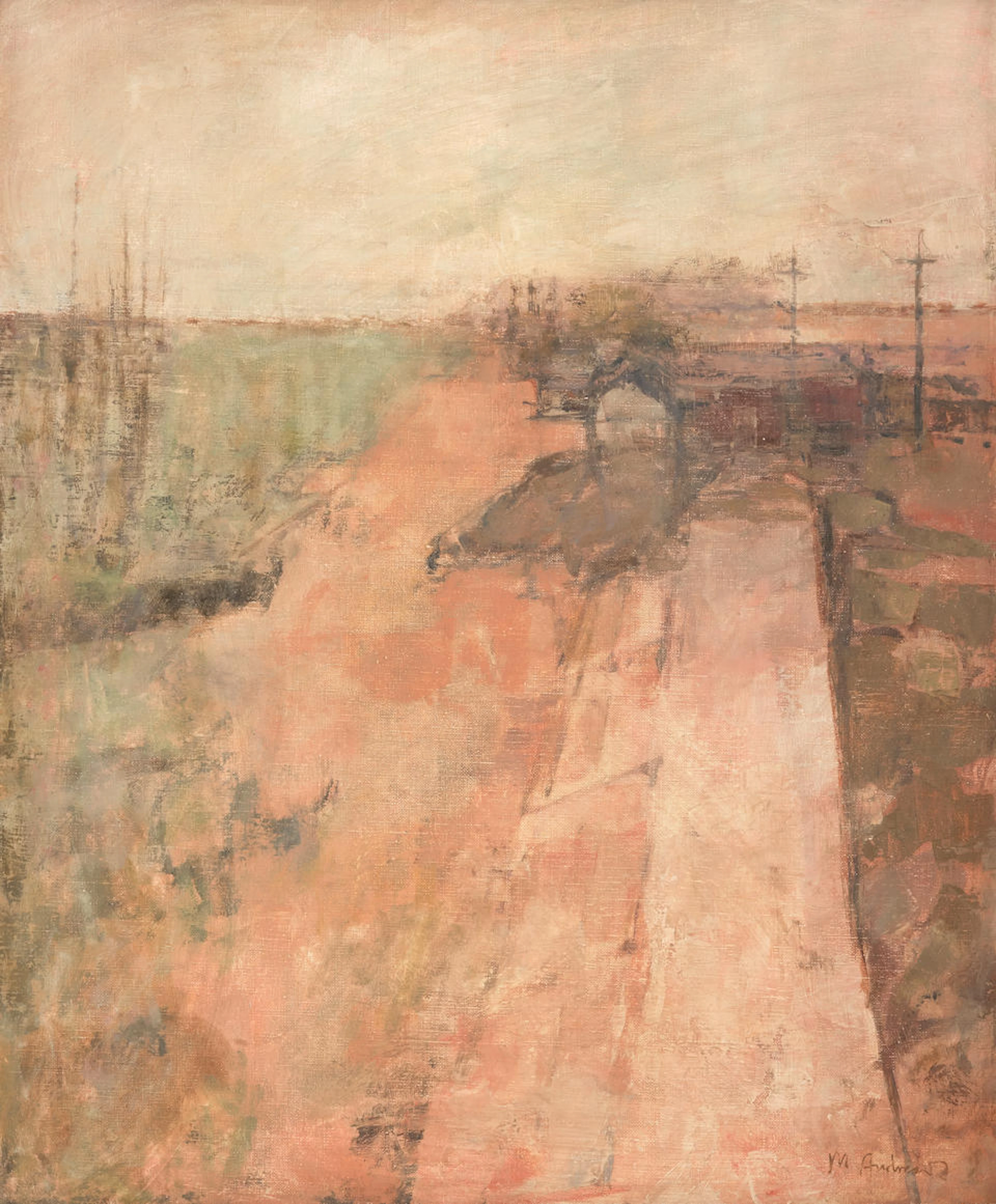 Michael Andrews (British, 1928-1995) Landscape 66.7 x 55.9 cm. (26 1/4 x 22 in.)