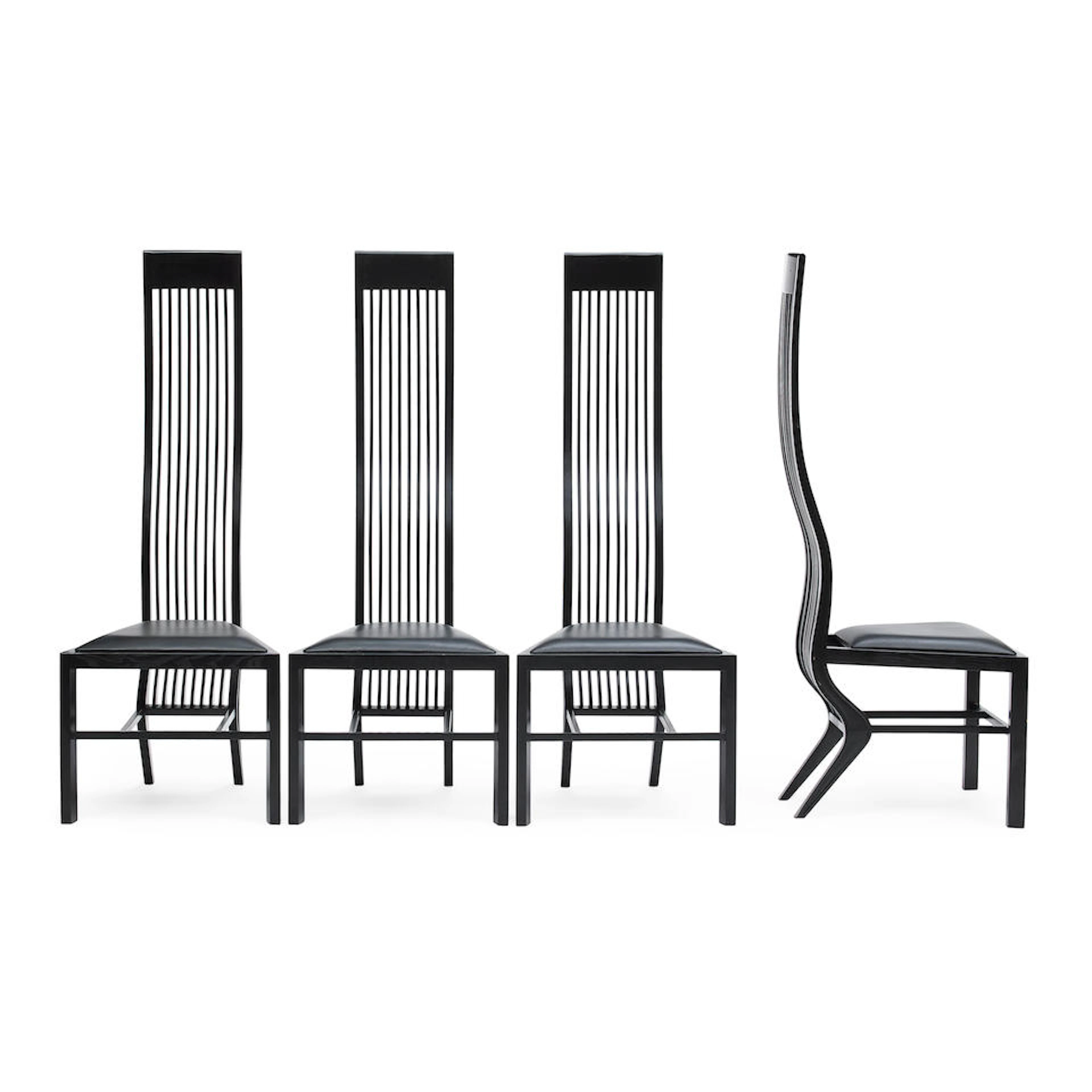Arata Isozaki (born 1931) Set of Four High Backed Monroe Chairs1973/1990for ICF