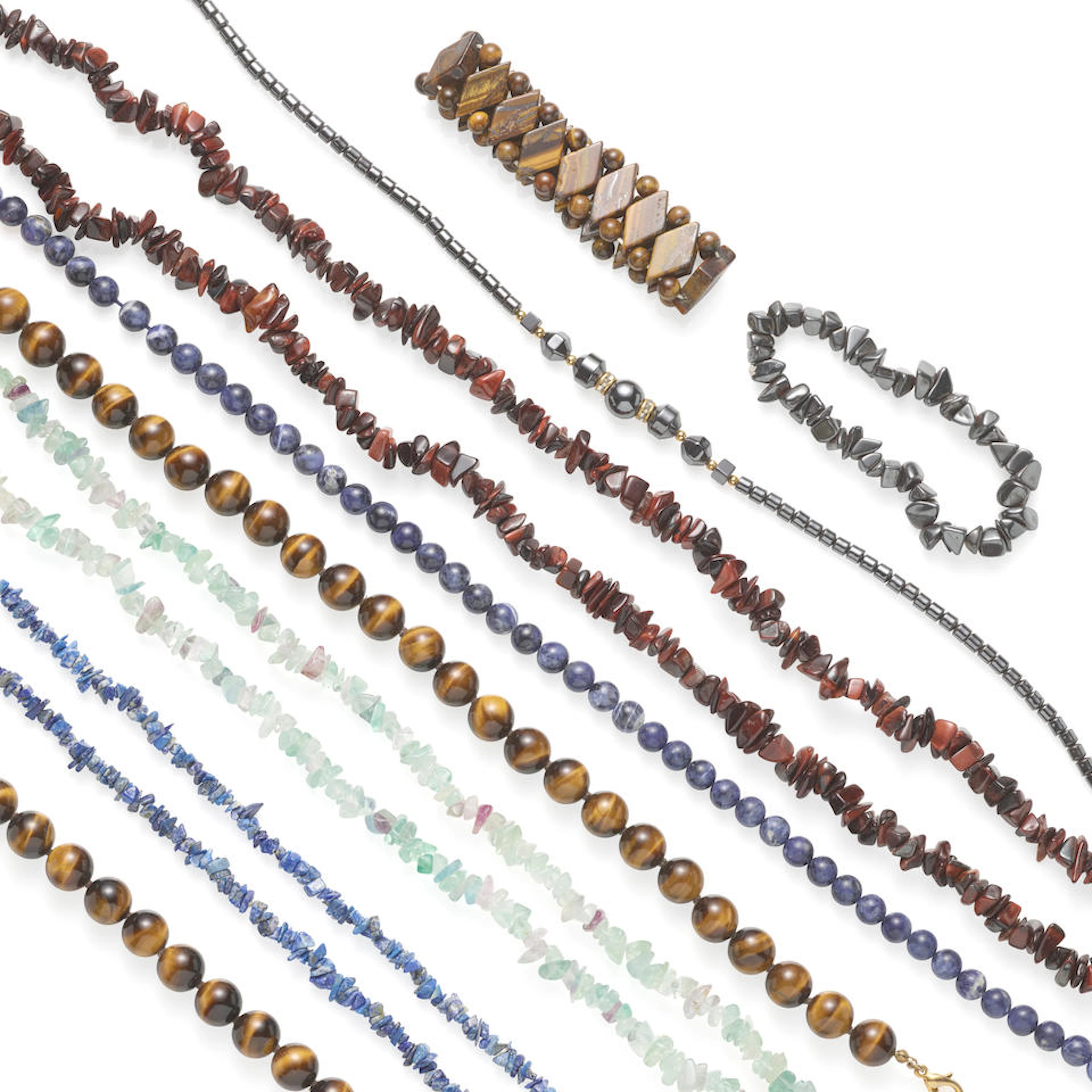 Nine Bead Necklaces and Bracelets
