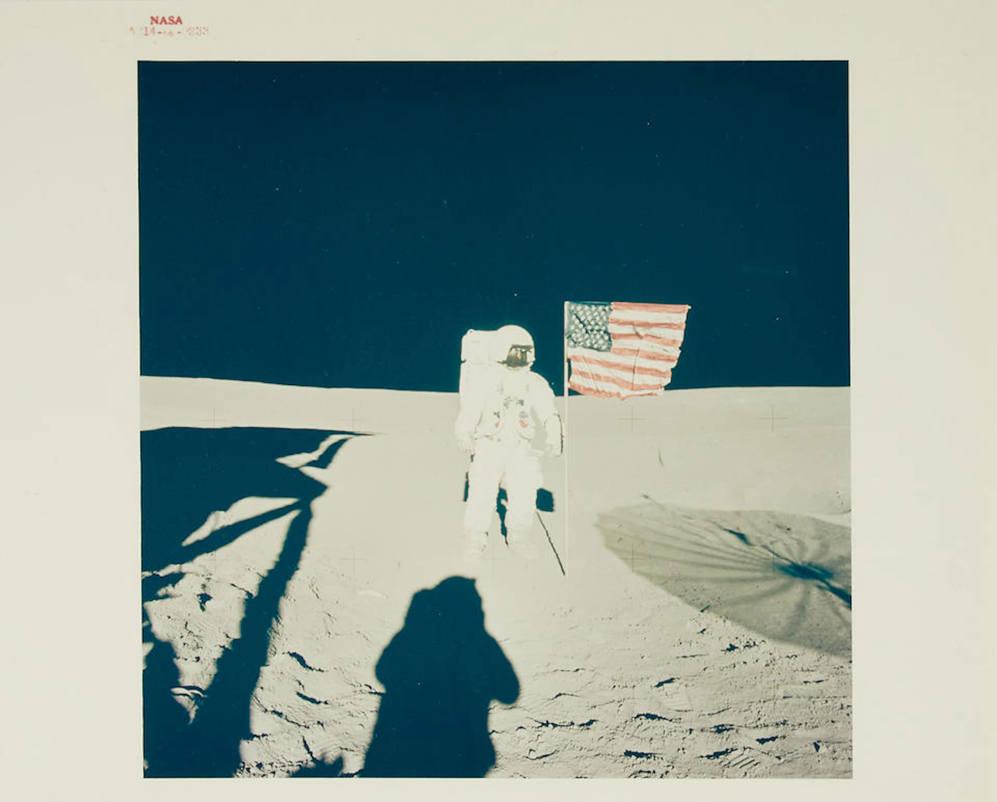 APOLLO 14: NASA "RED NUMBER" PHOTOGRAPH EDGAR MITCHELL...