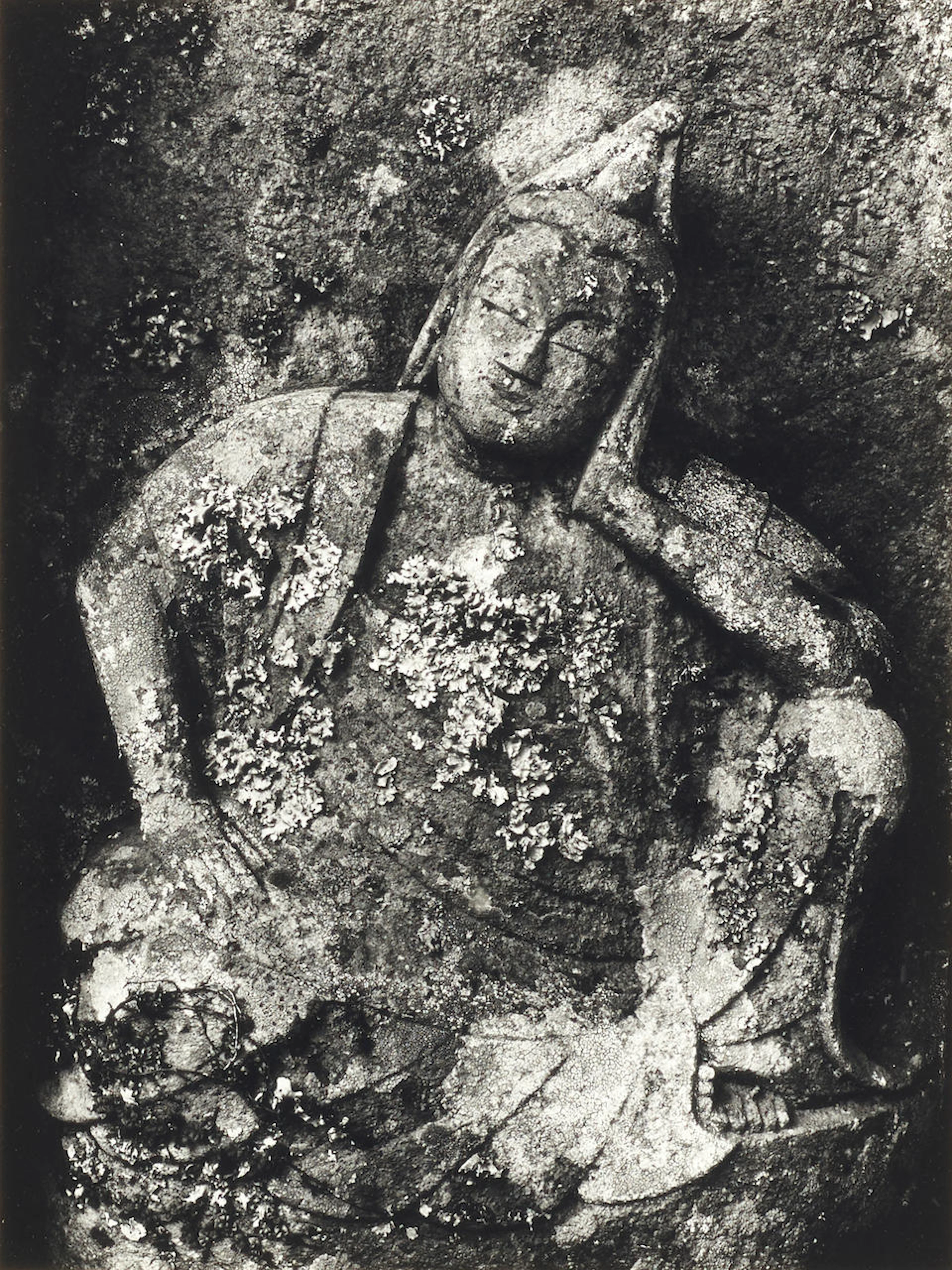 Brett Weston (1911-1993); Untitled (Weathered Buddha), Japan;