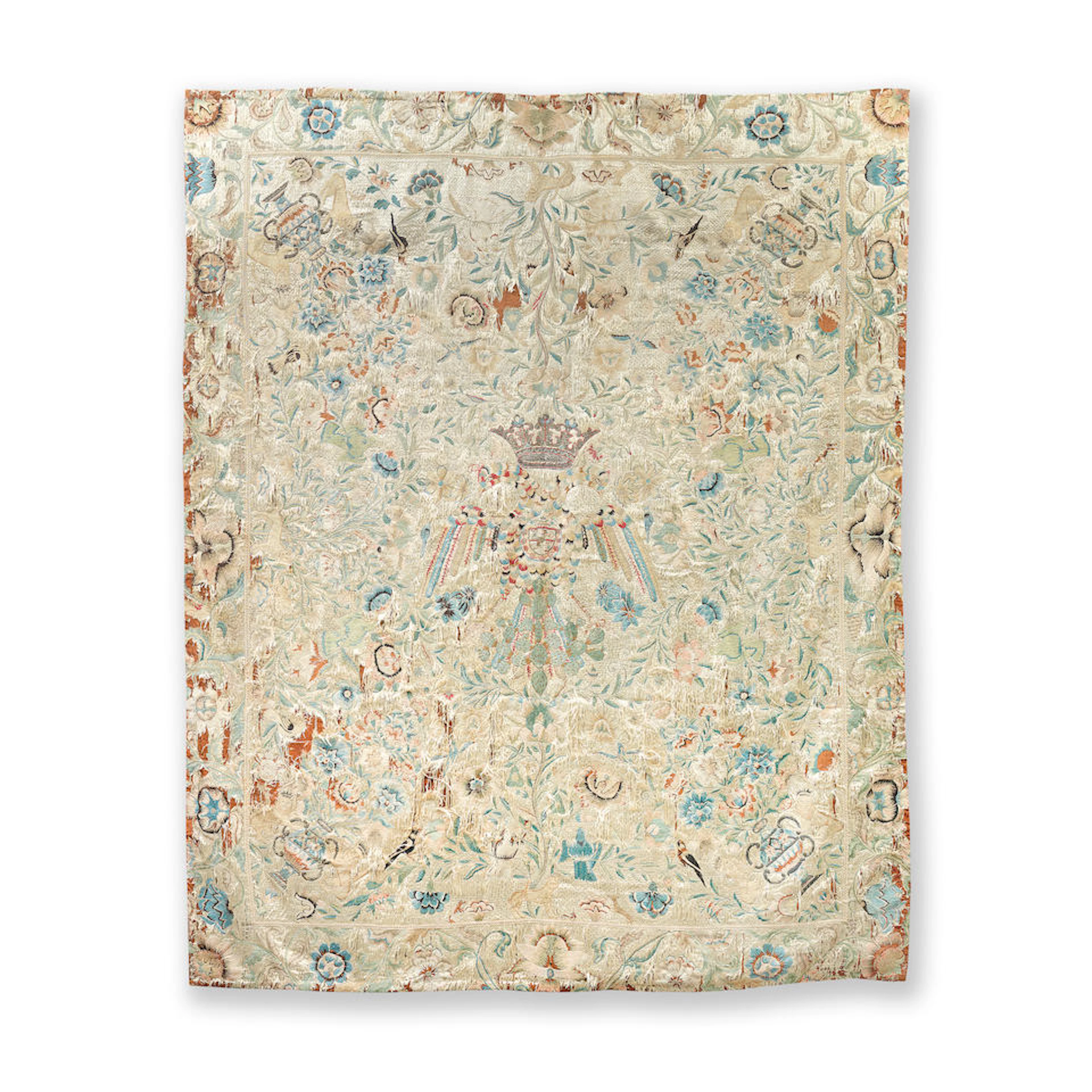Of Royal Interest: An unusual Heraldic Embroidered...
