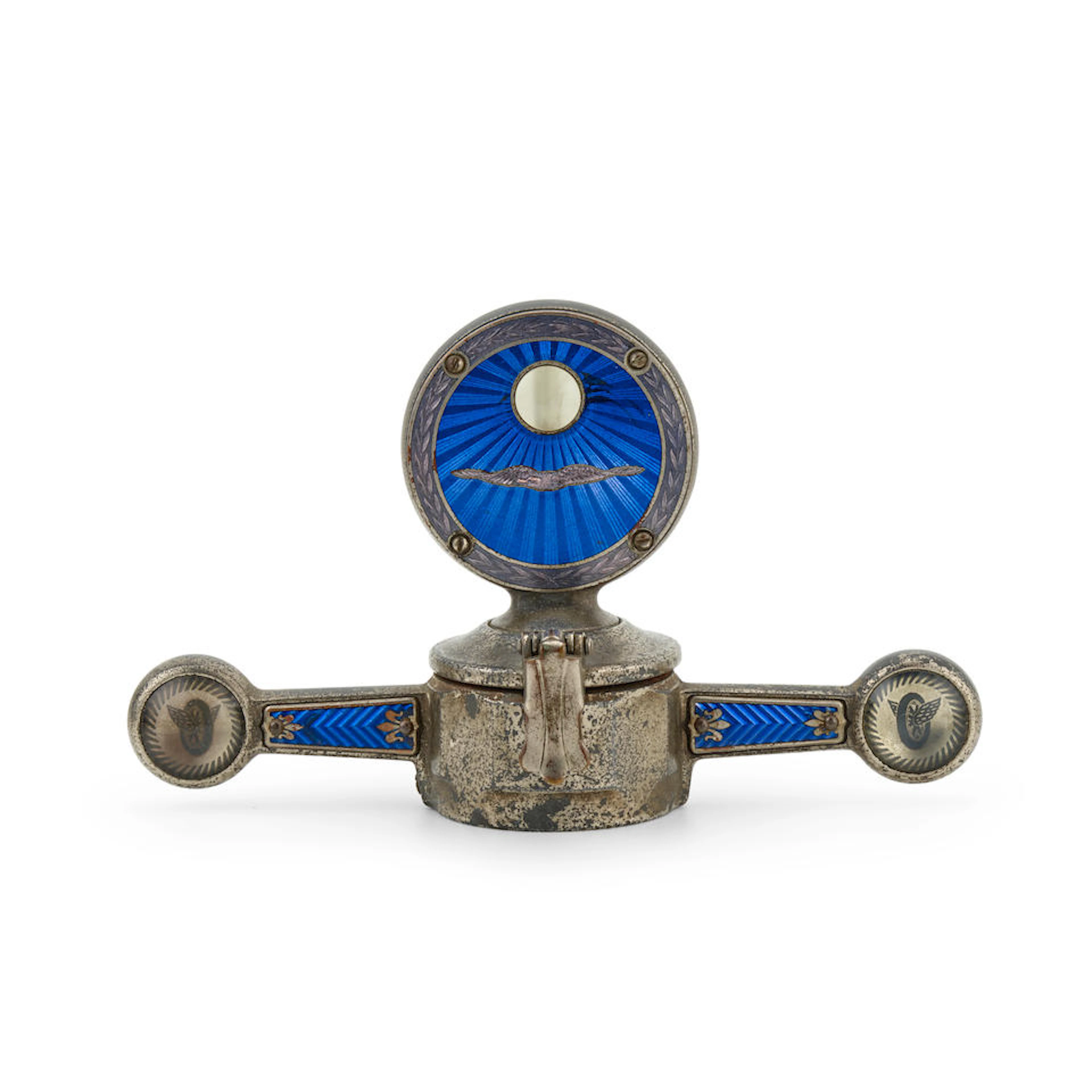 A cloisonné enameled decorative motor meter, American, 1920s,