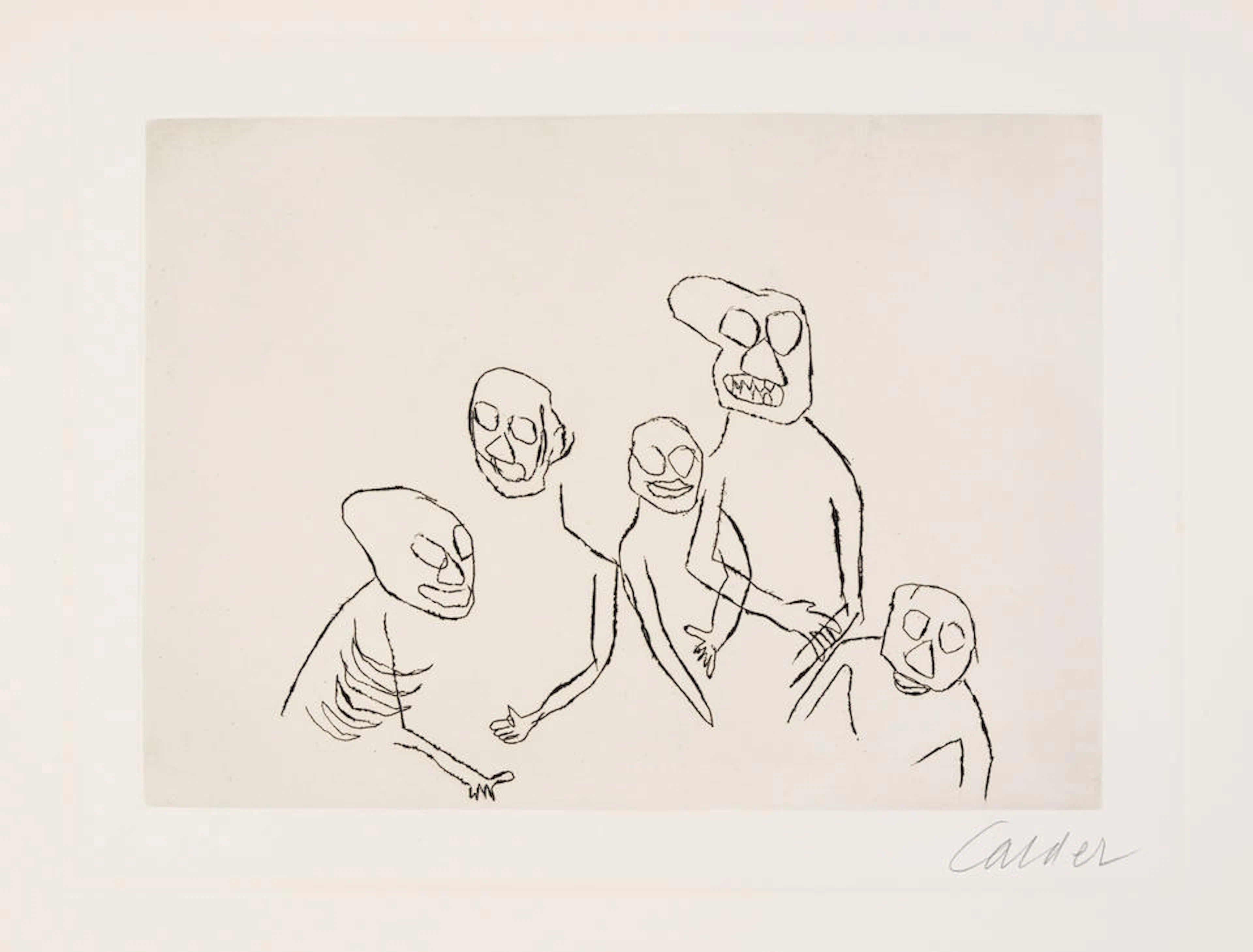 Alexander Calder (1898-1976); Untitled, from Santa Claus by E.E. Cummings;