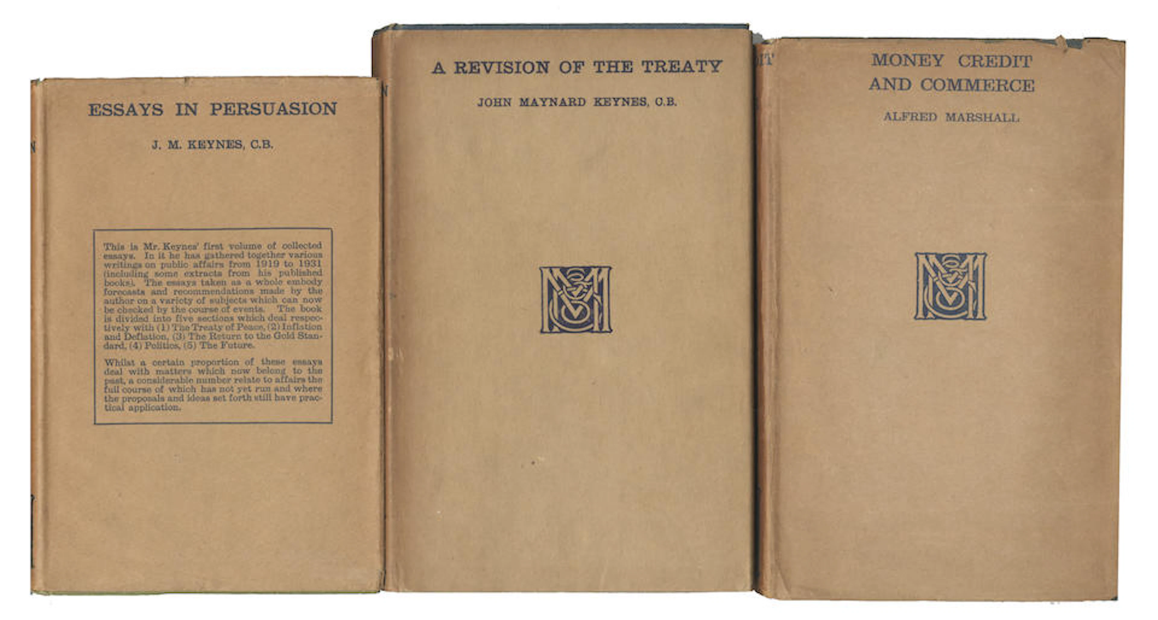 KEYNES (JOHN MAYNARD) A Revision of the Treaty, 1922; and 2 others