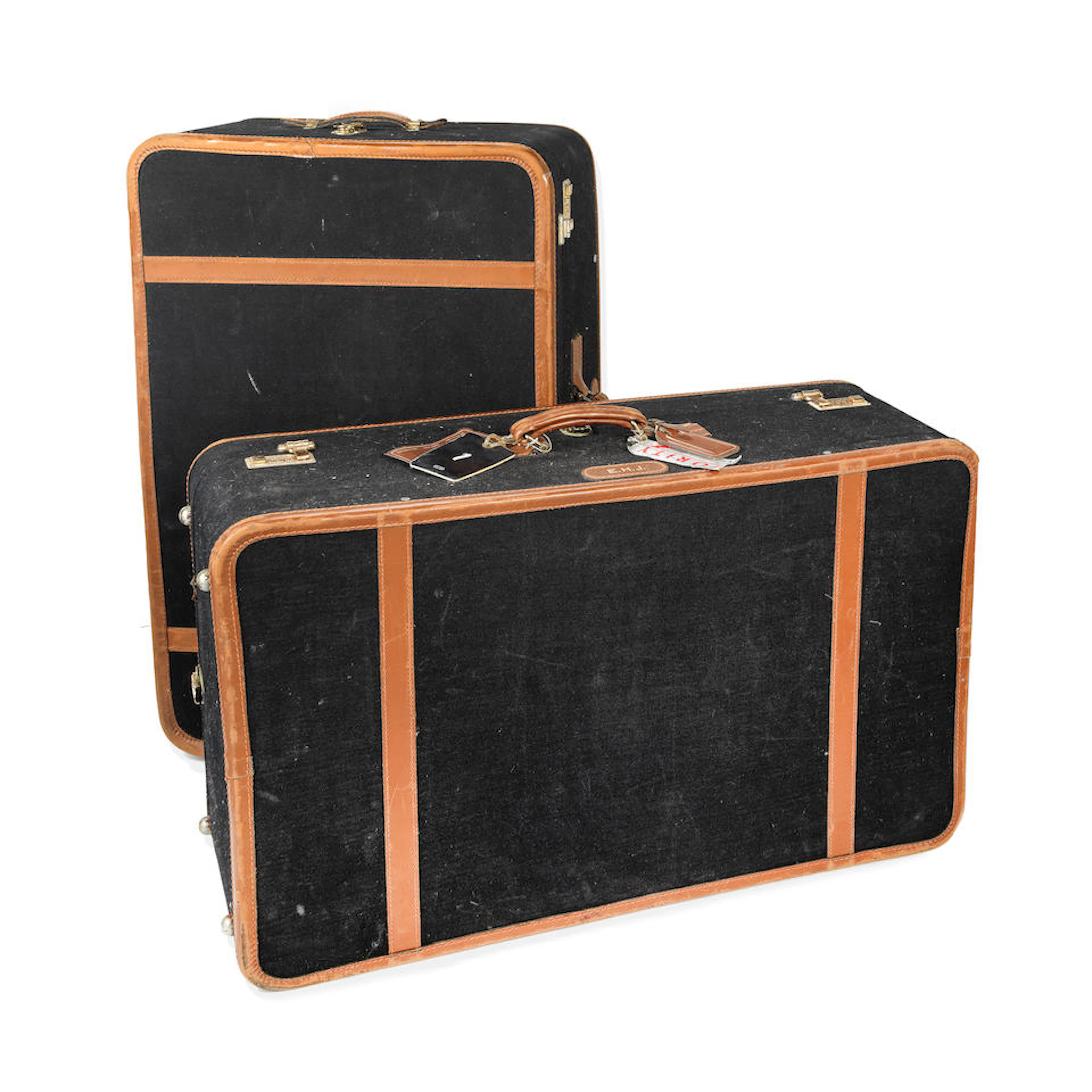 Elton John: Two Black T.Anthony Tour-Used Suitcases, 1980s/90s, 2