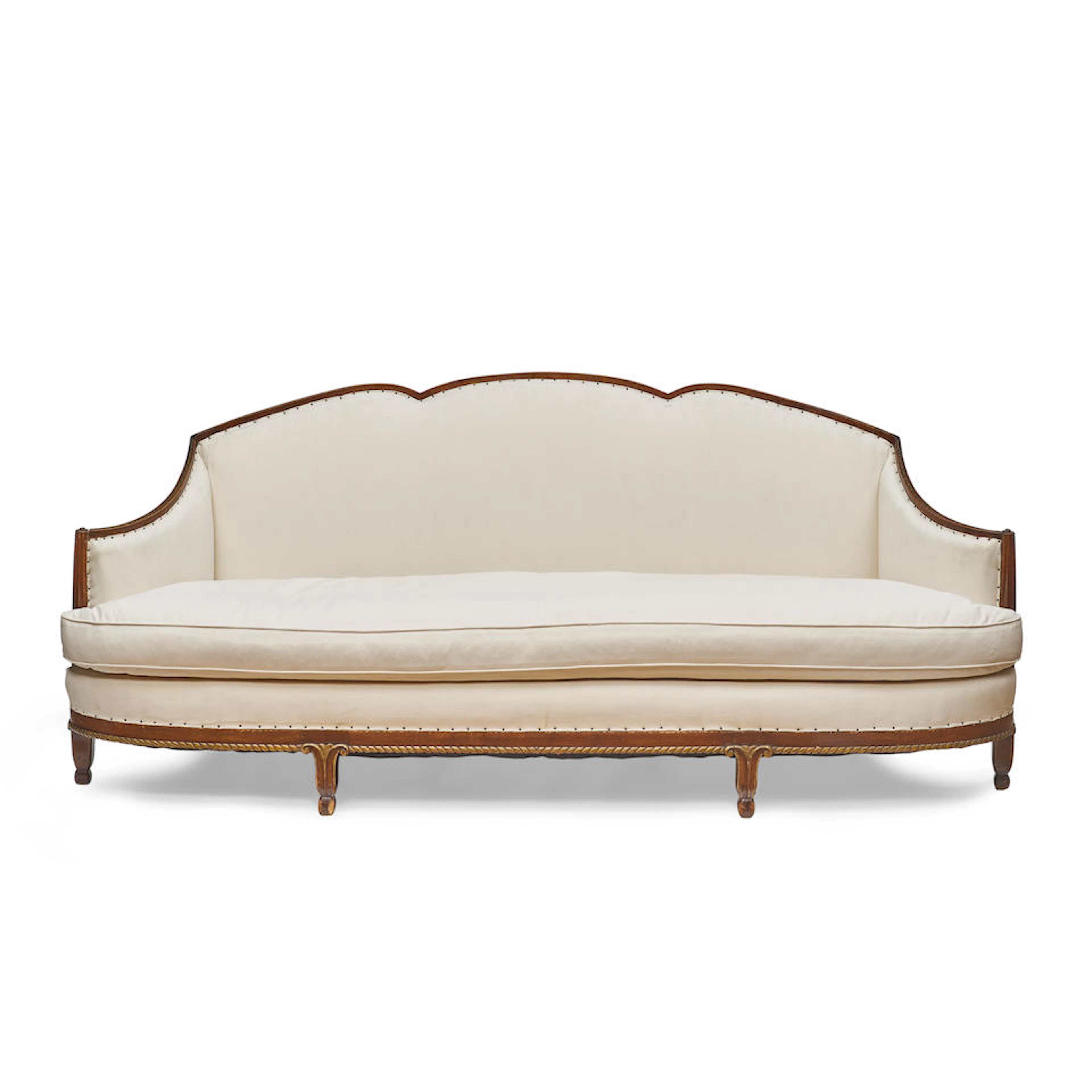 A LOUIS SÜE AND ANDRÉ MARE CARVED MAHOGANY AND PARCEL...