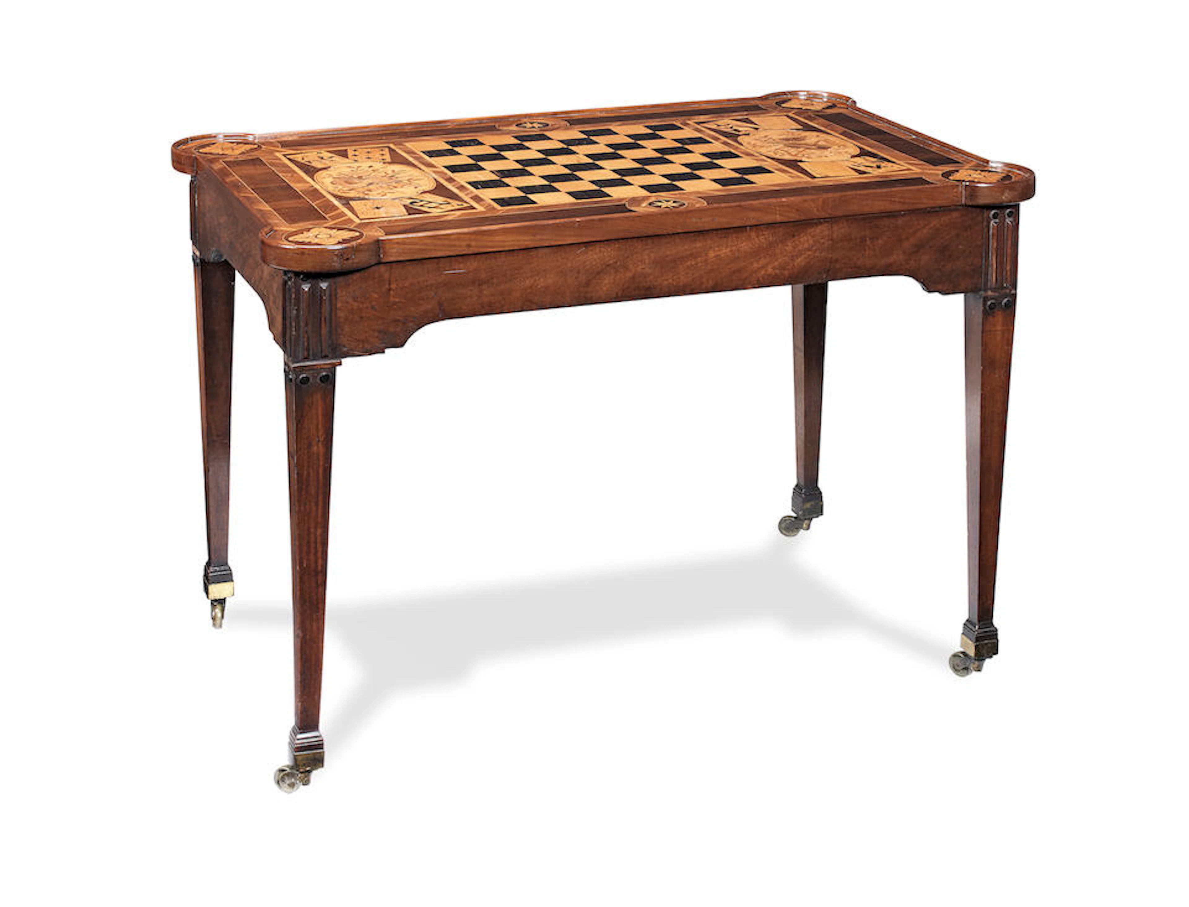 A German or Dutch late 18th century mahogany