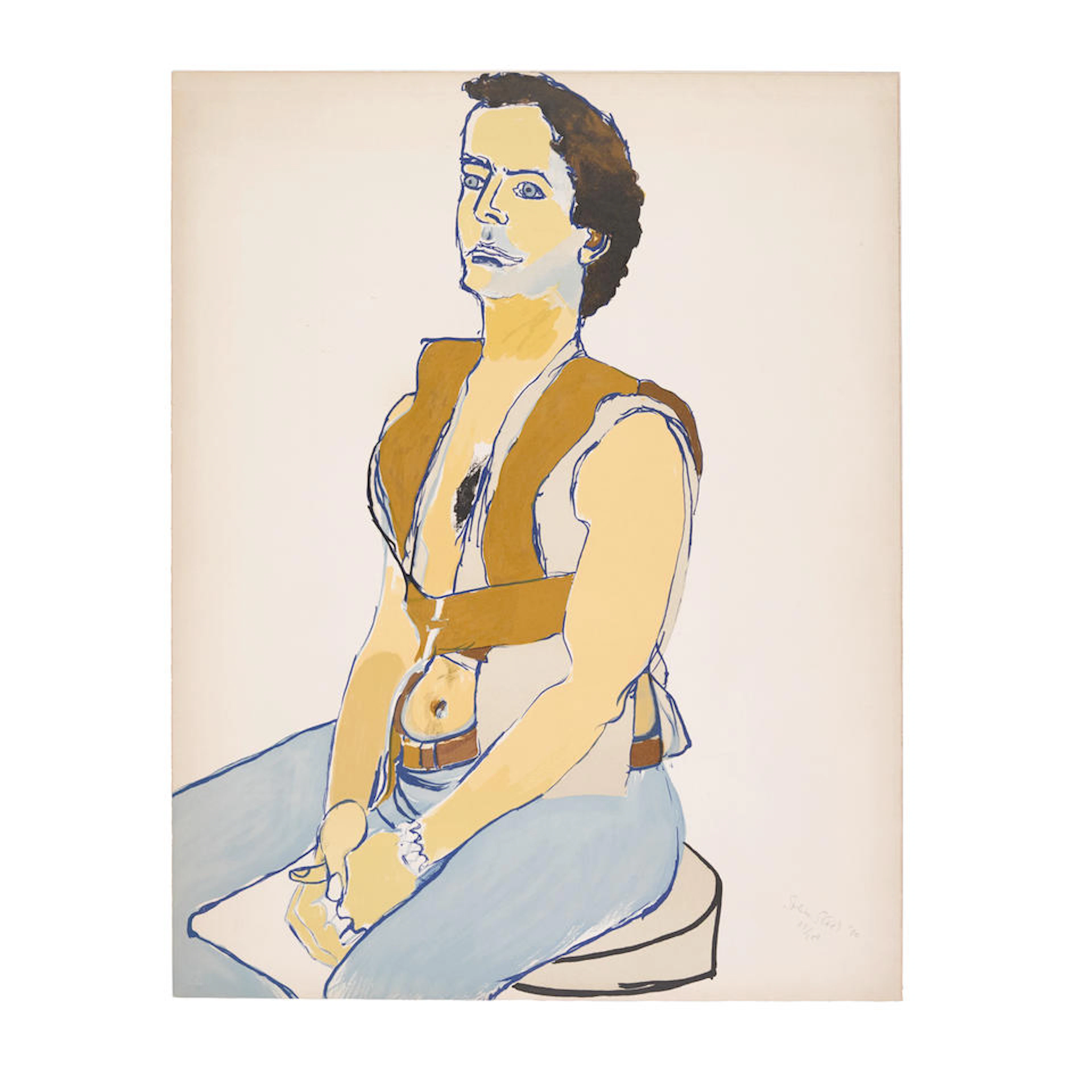 Alice Neel (1901-1984); Man in Harness;