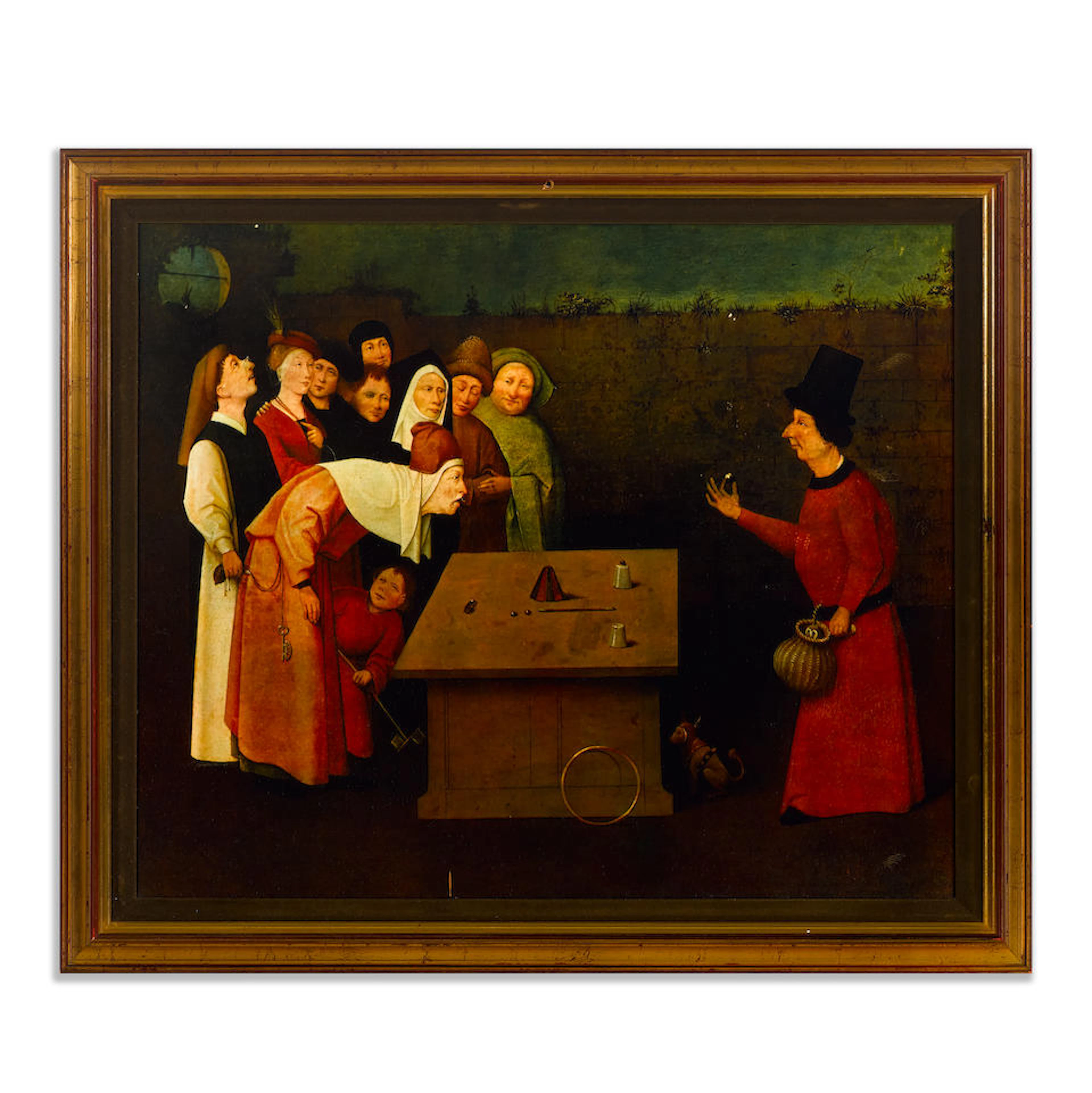 AFTER HIERONYMUS BOSCH Reproduction of The Conjurer 18 x 21 1/2in (46 x 55cm)