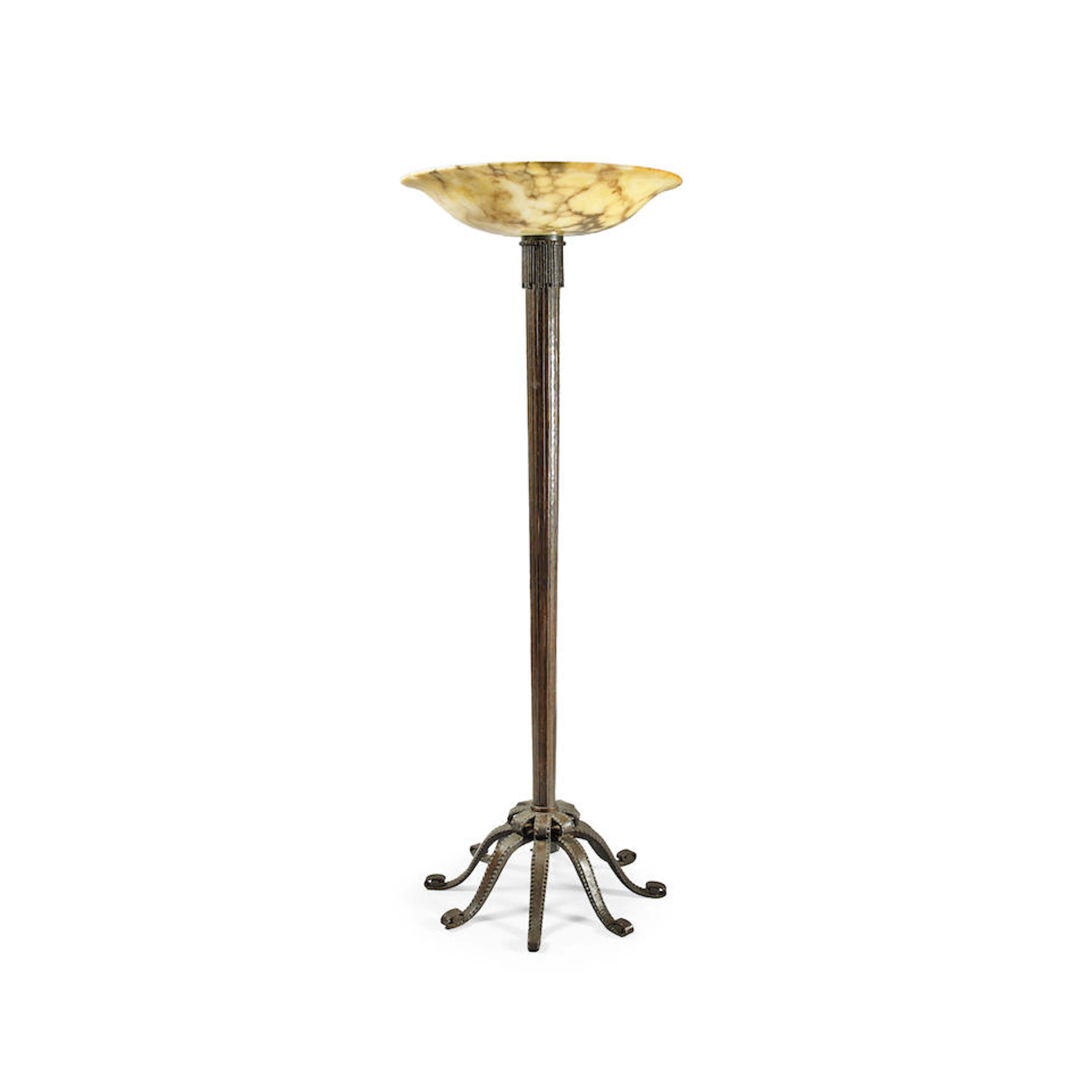 RAYMOND SUBES (1891-1970) Floor Lampcirca 1935wrought iron