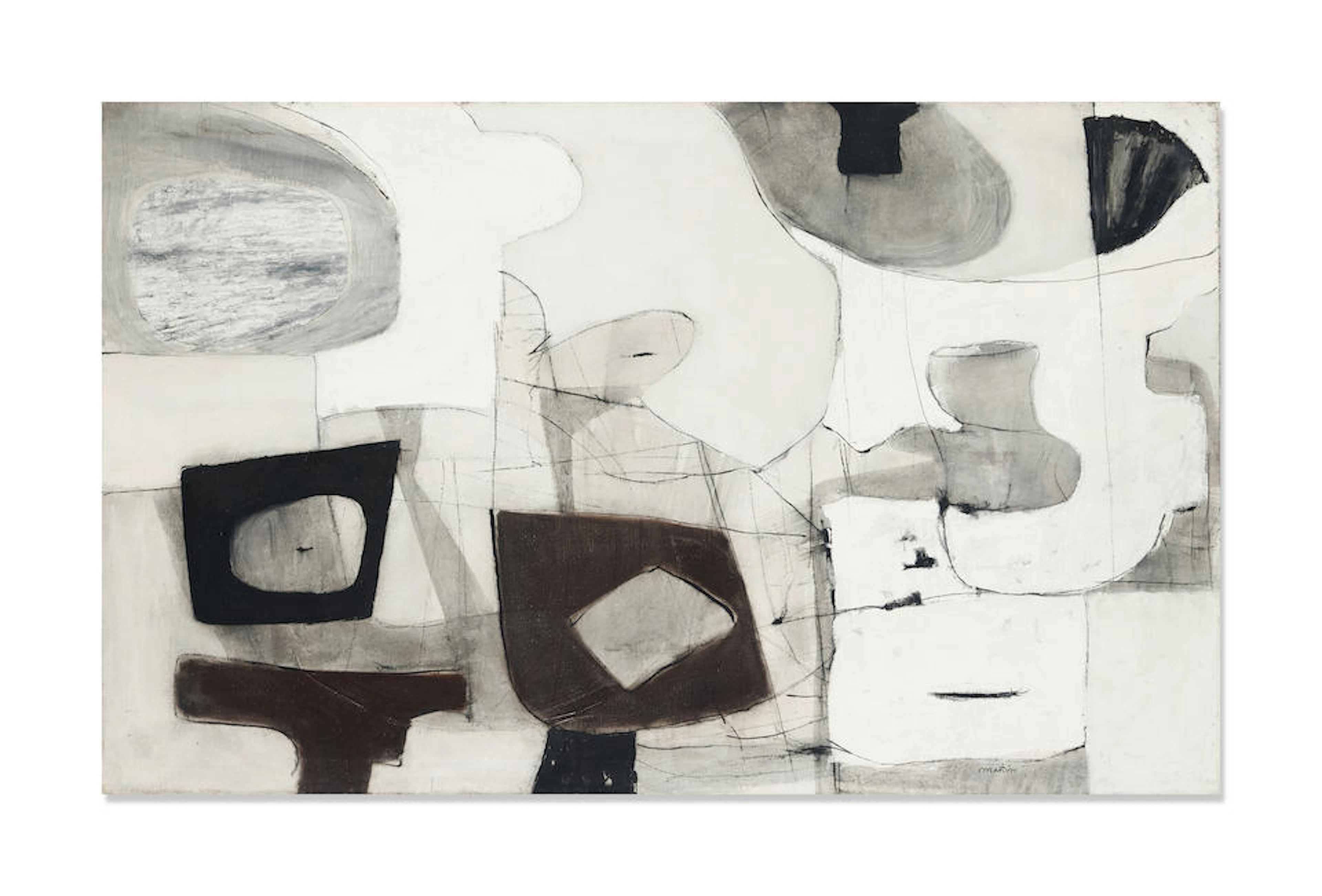 AGNES MARTIN (1912-2004) Autumn Watch 1954