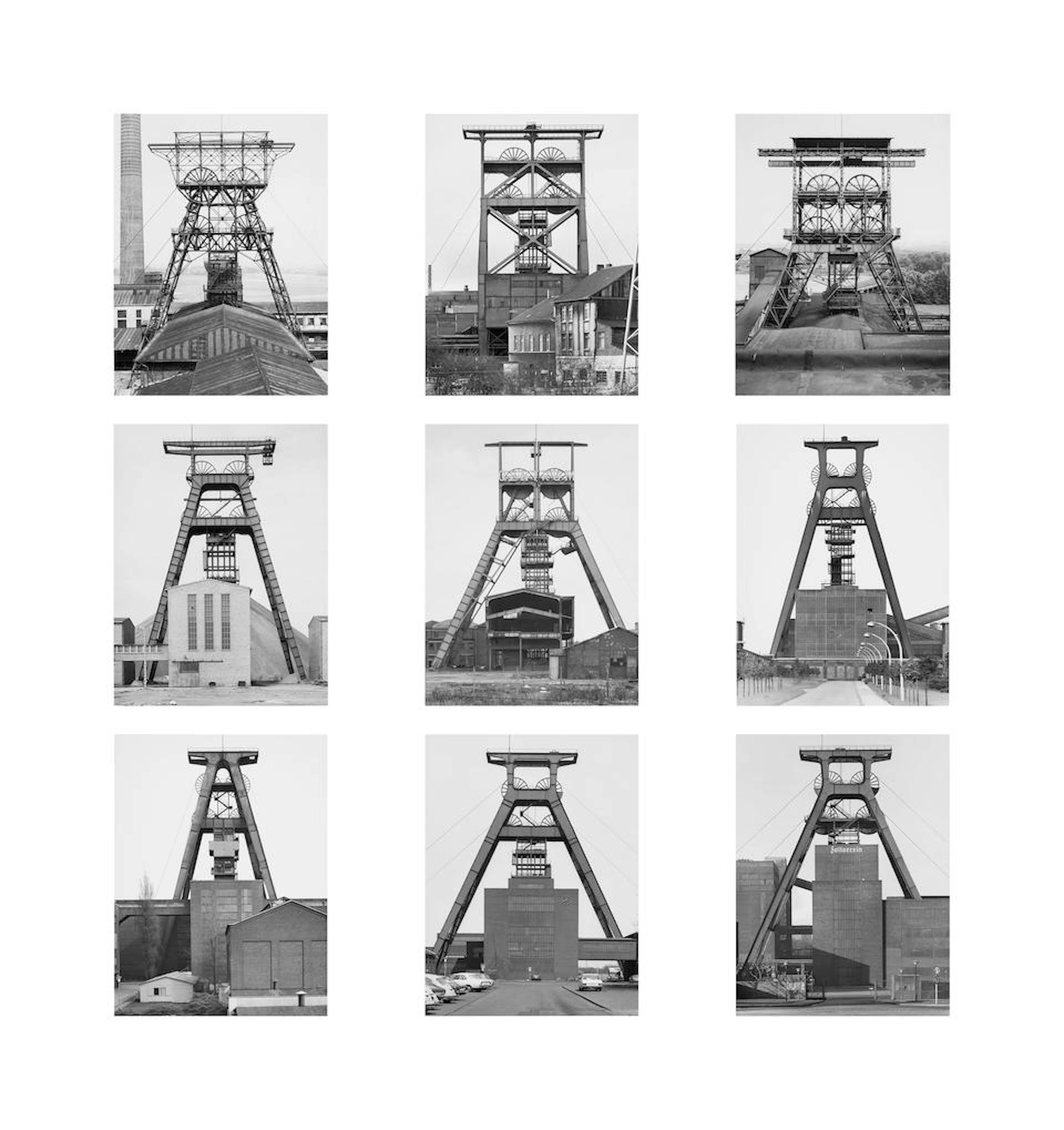 BERND AND HILLA BECHER (1931-2007 AND 1934-2015) Winding Towers 1983