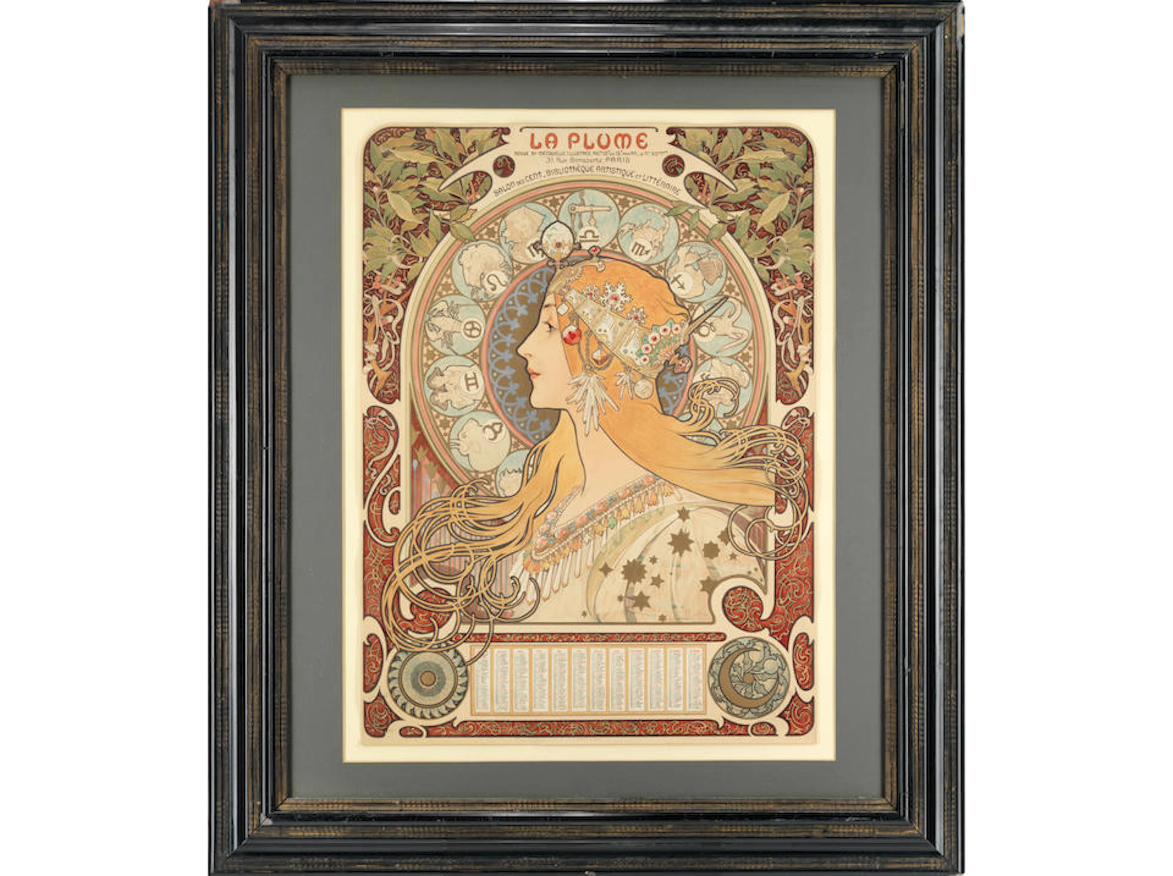 Alphonse Mucha (1860-1939) ZODIAC, la Plume