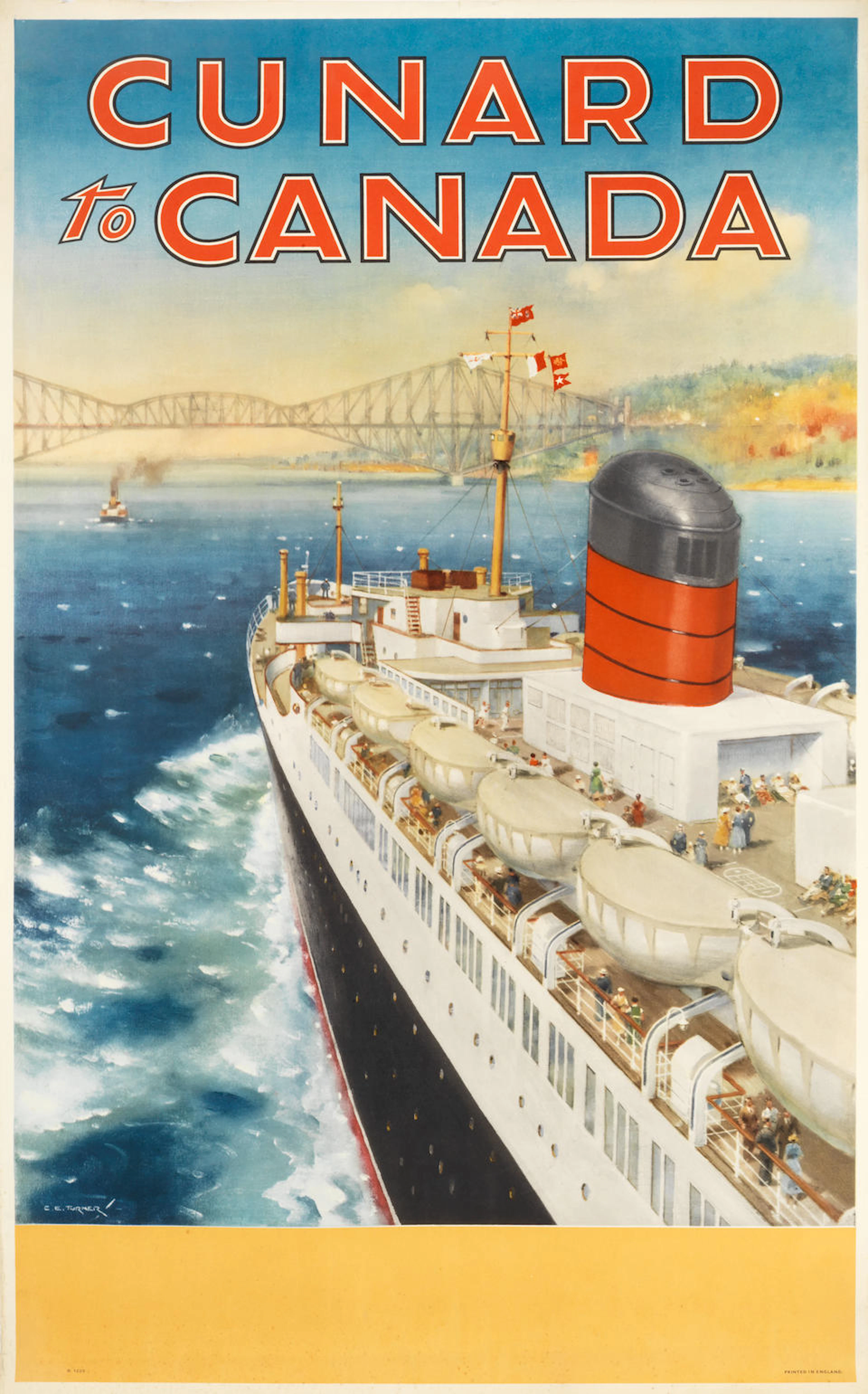 Charles Eddowes Turner (British, 1883-1965) CUNARD TO CANADA