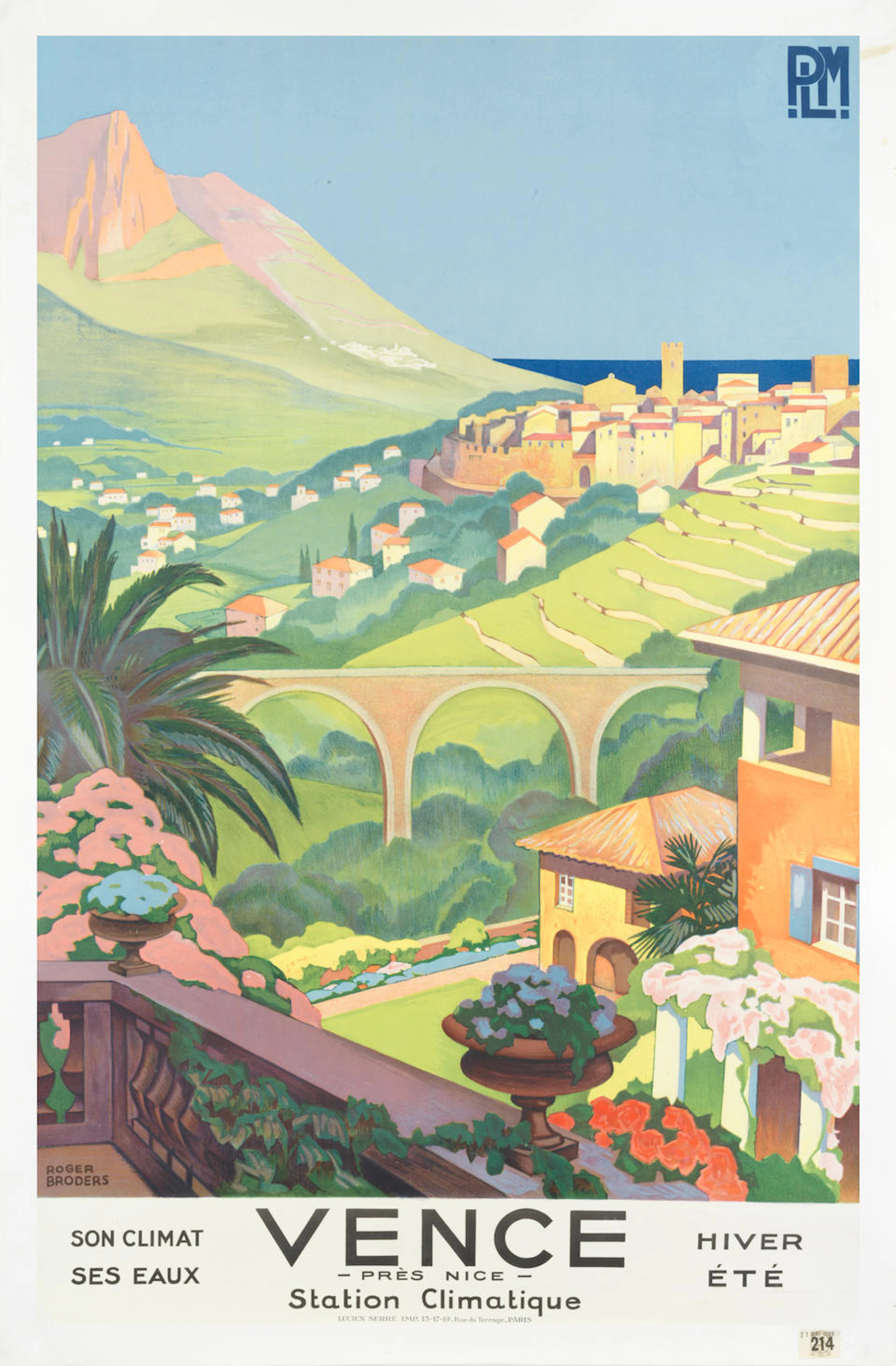 ROGER BRODERS (1883-1953) VENCE