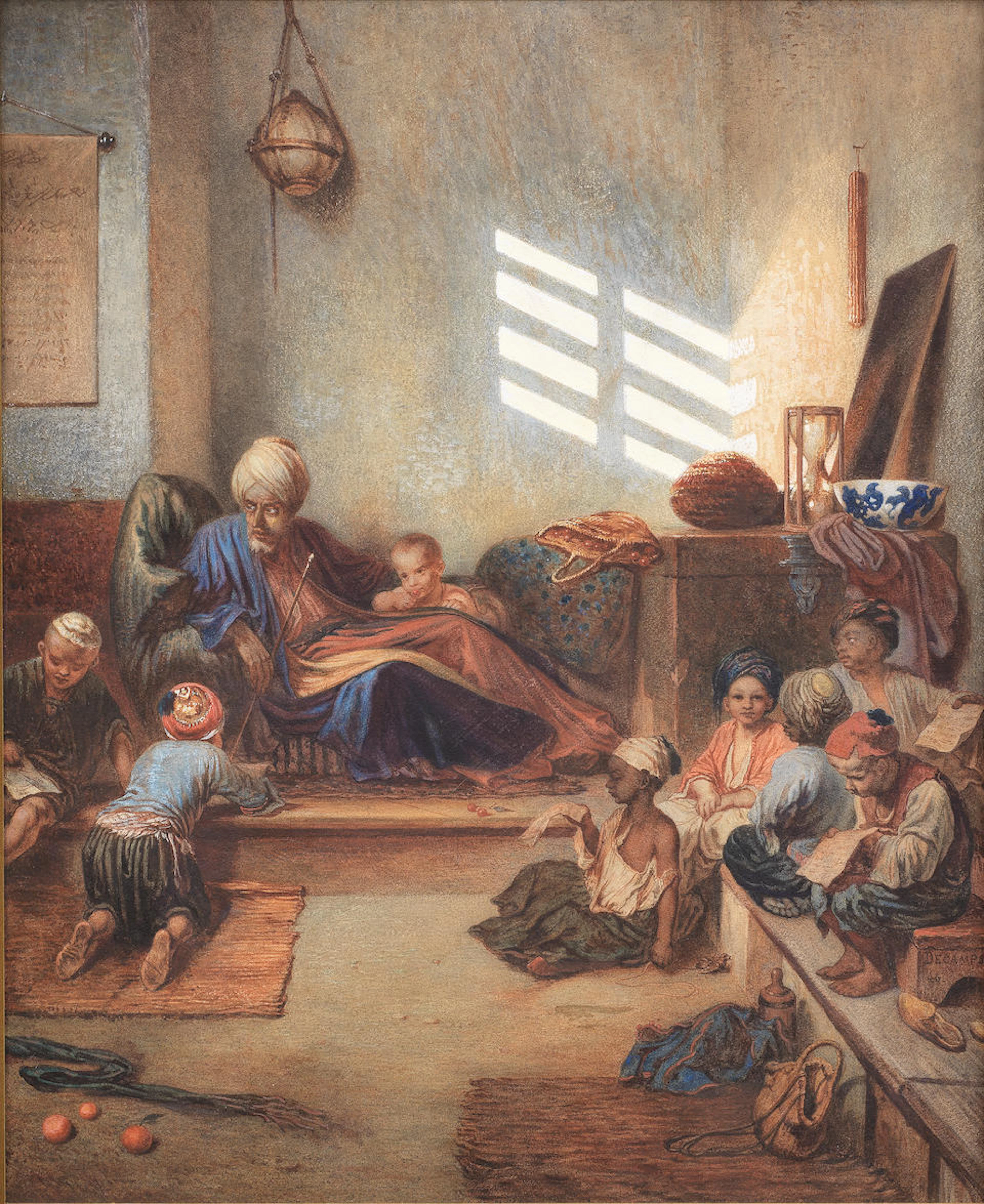 Alexandre Gabriel Decamps (French, 1803-1860) Quranic school