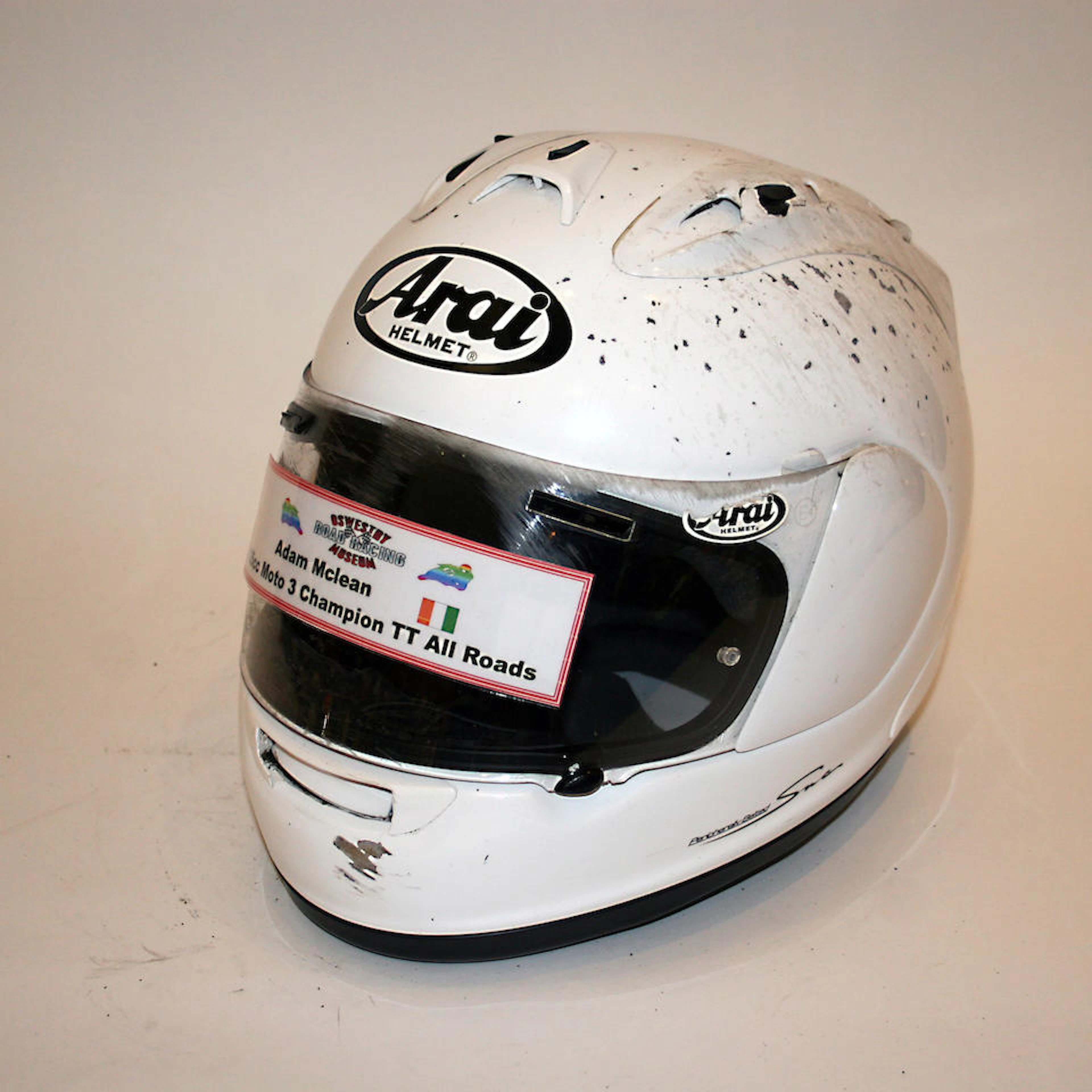Adam McLean: A signed RX-7 GP full-face helmet by Arai, 2015-2016 ((3))