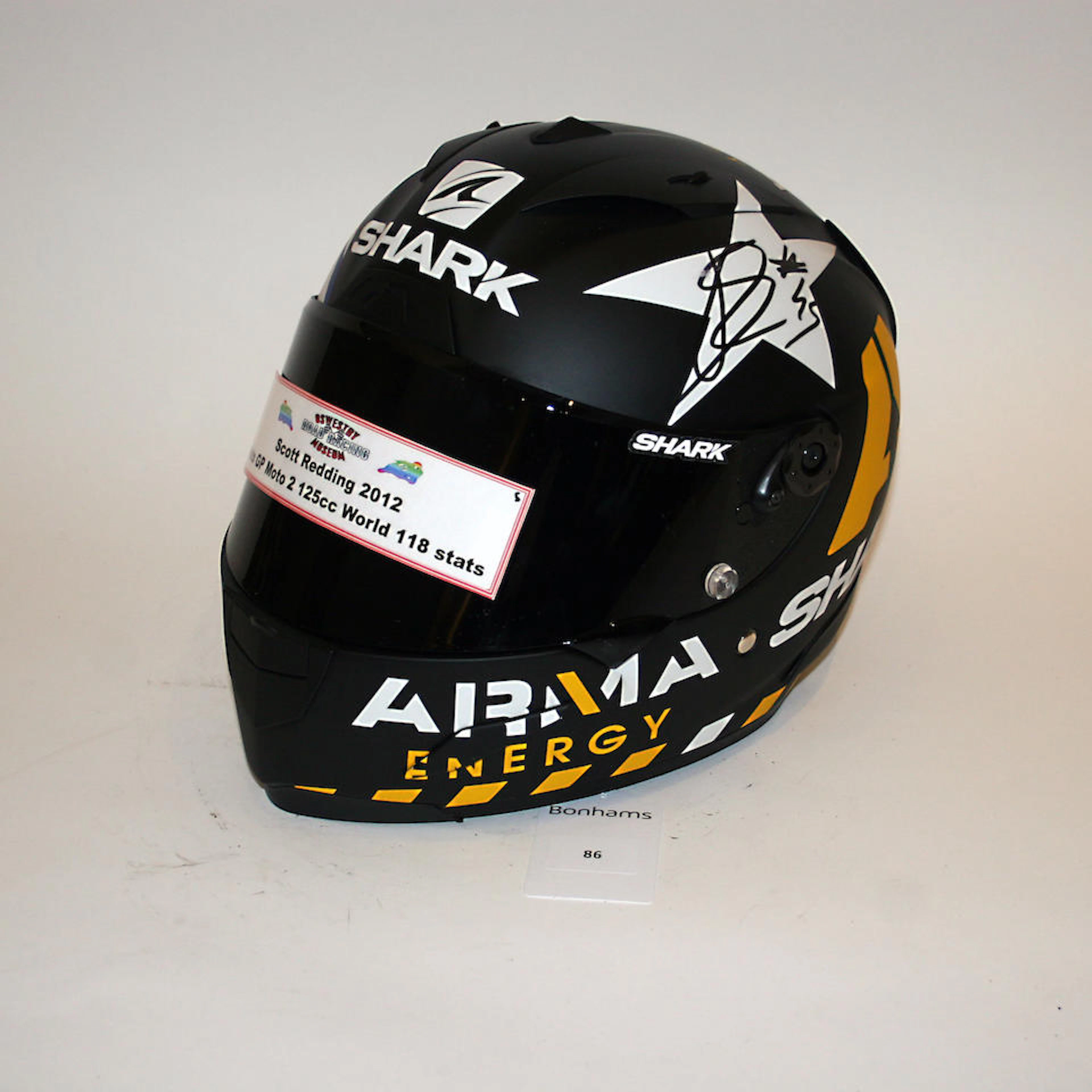 Scott Redding: A signed Race-R Pro full-face helmet by Shark, 2012 ((2))