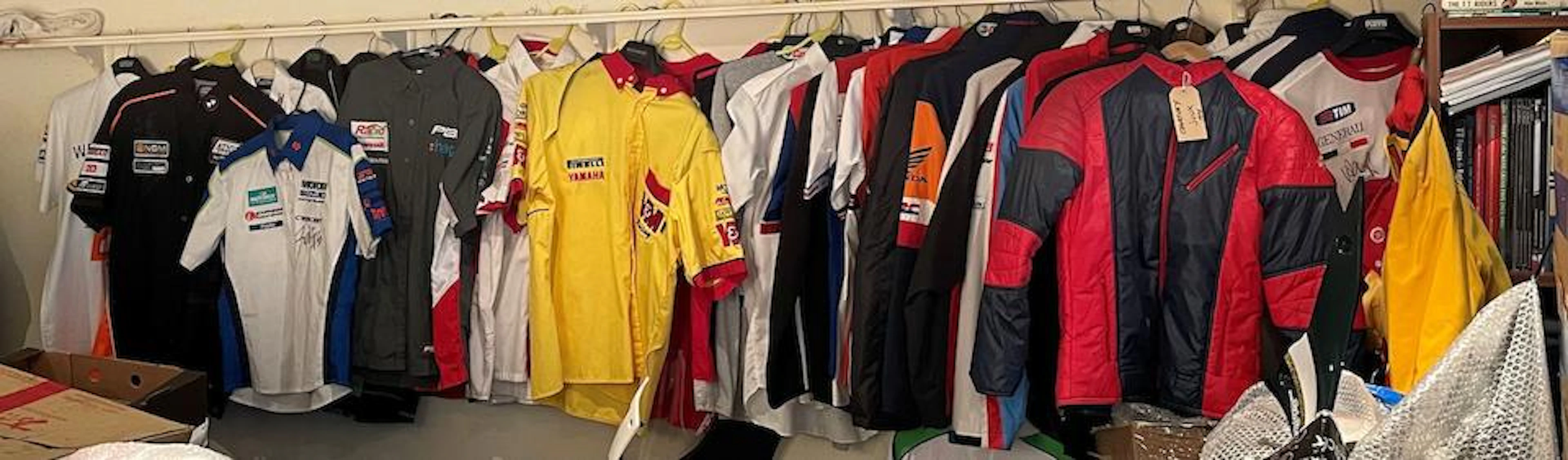 A collection of Motorcycle racing team clothing ((Qty))