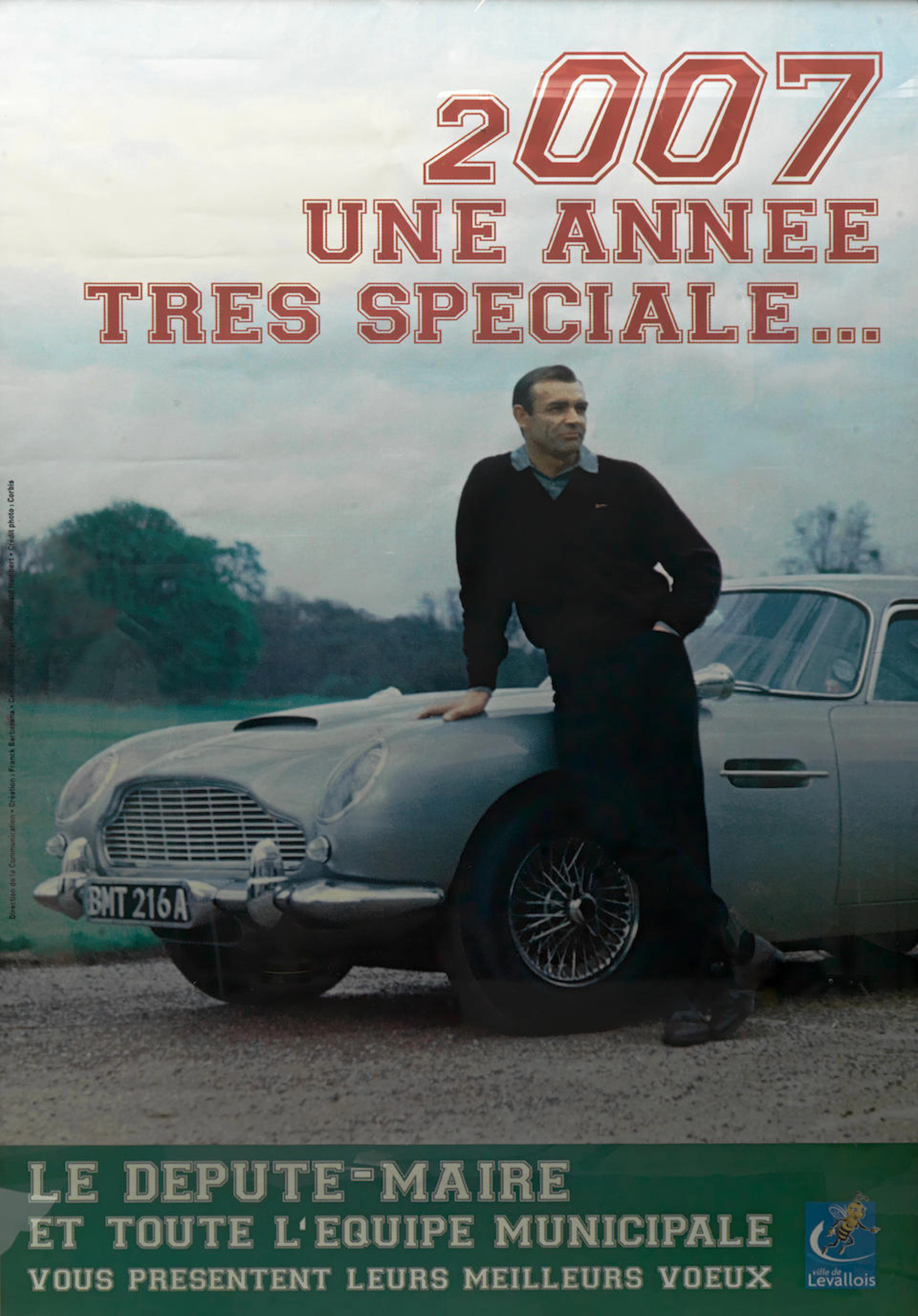 A large format James Bond 007 'billboard' marketing poster, French, 2007,