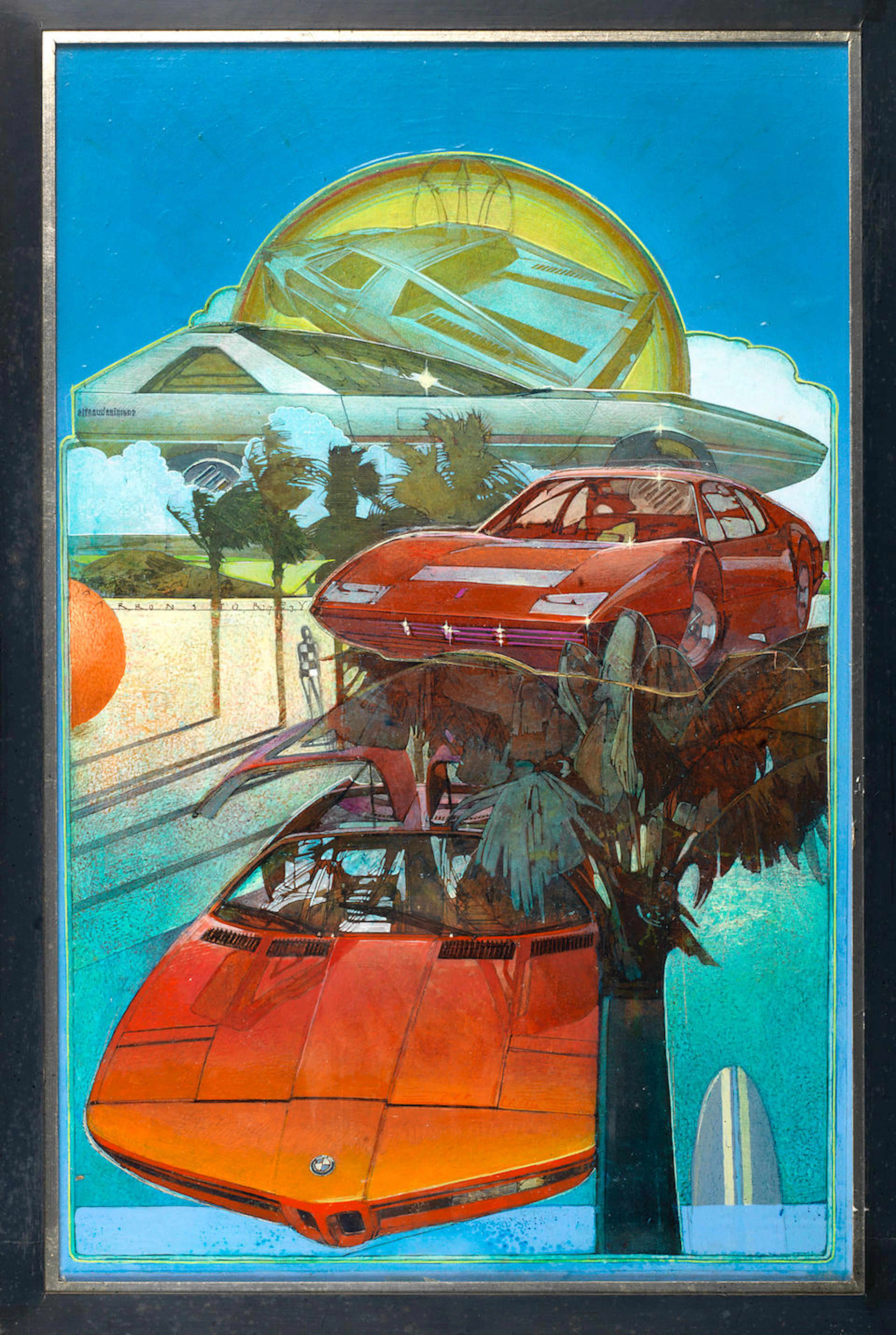 Barron Storey (1940- ), Two motoring artworks, ((2))