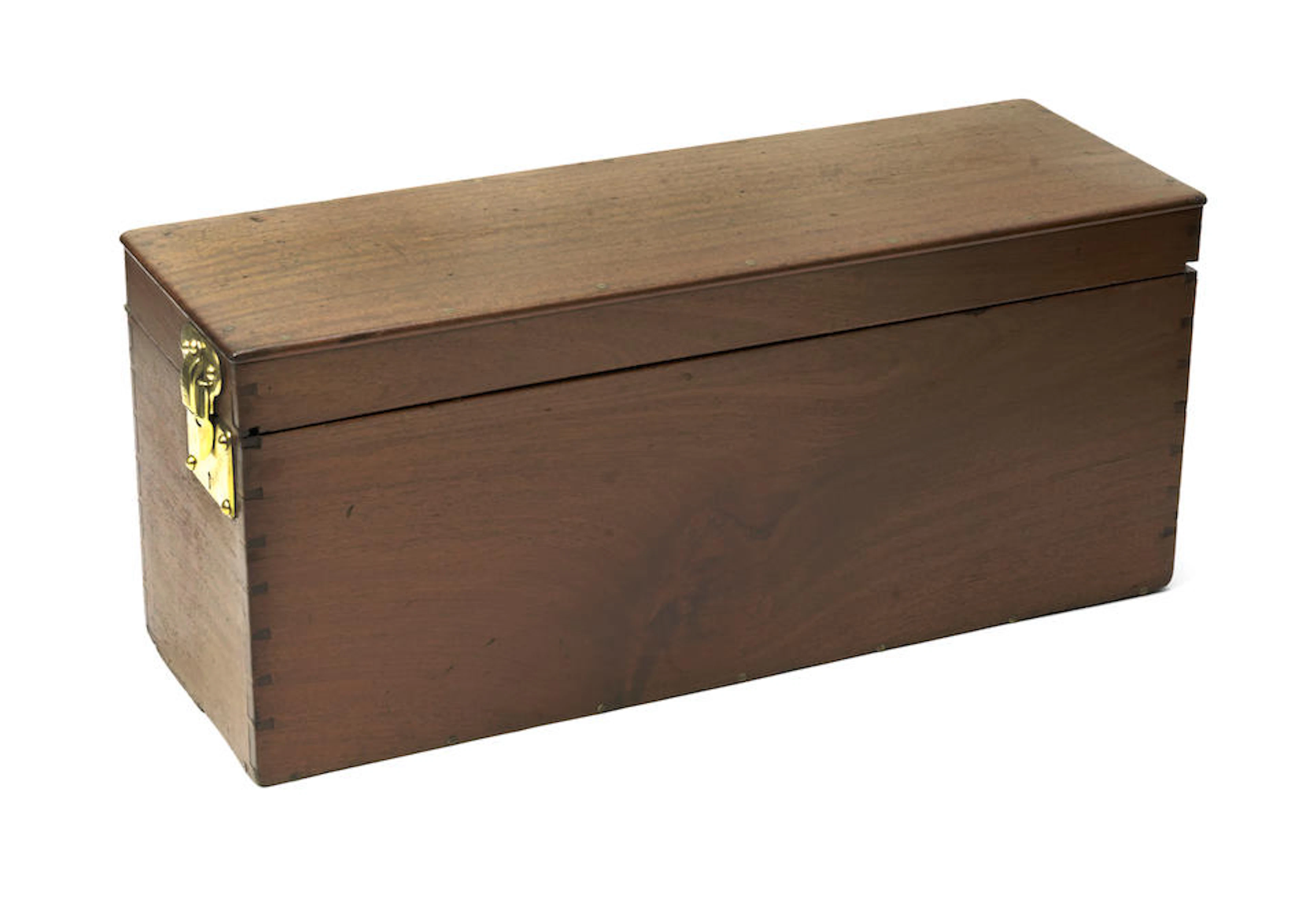 A Louis Vuitton running-board mounting wooden tool box, circa 1910,