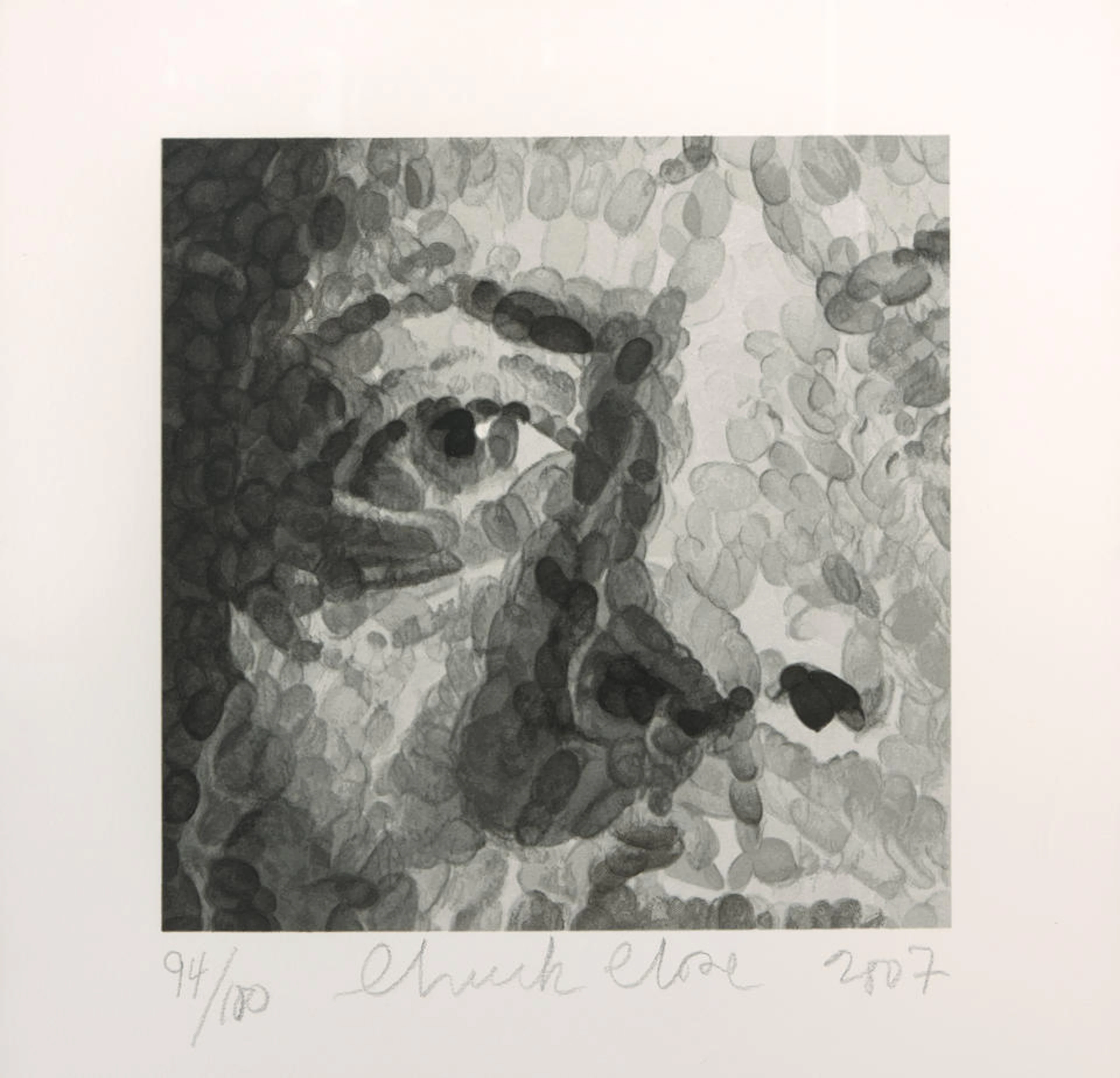 Chuck Close (1940-2021); Phil (detail);
