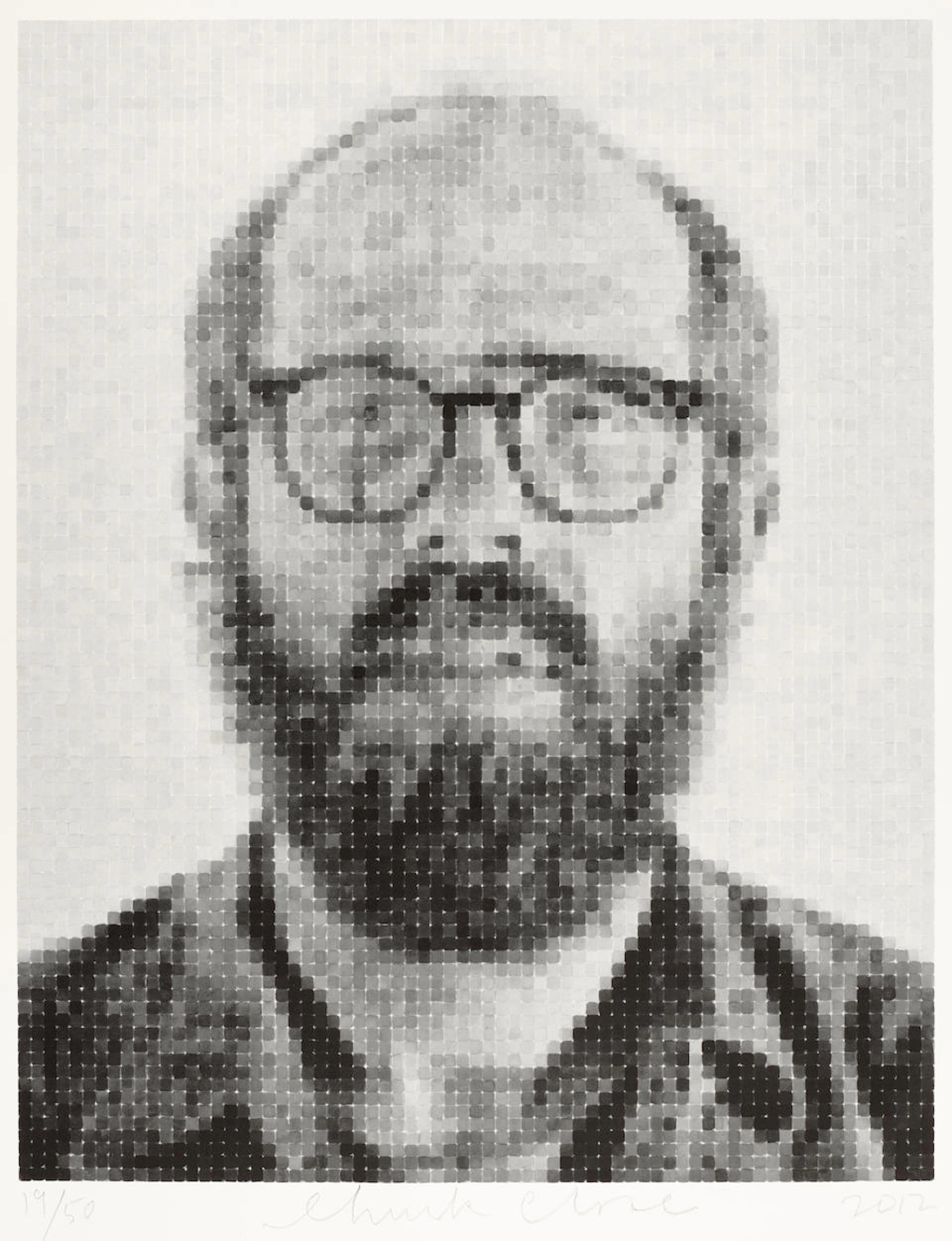 Chuck Close (1940-2021); Self-Portrait;