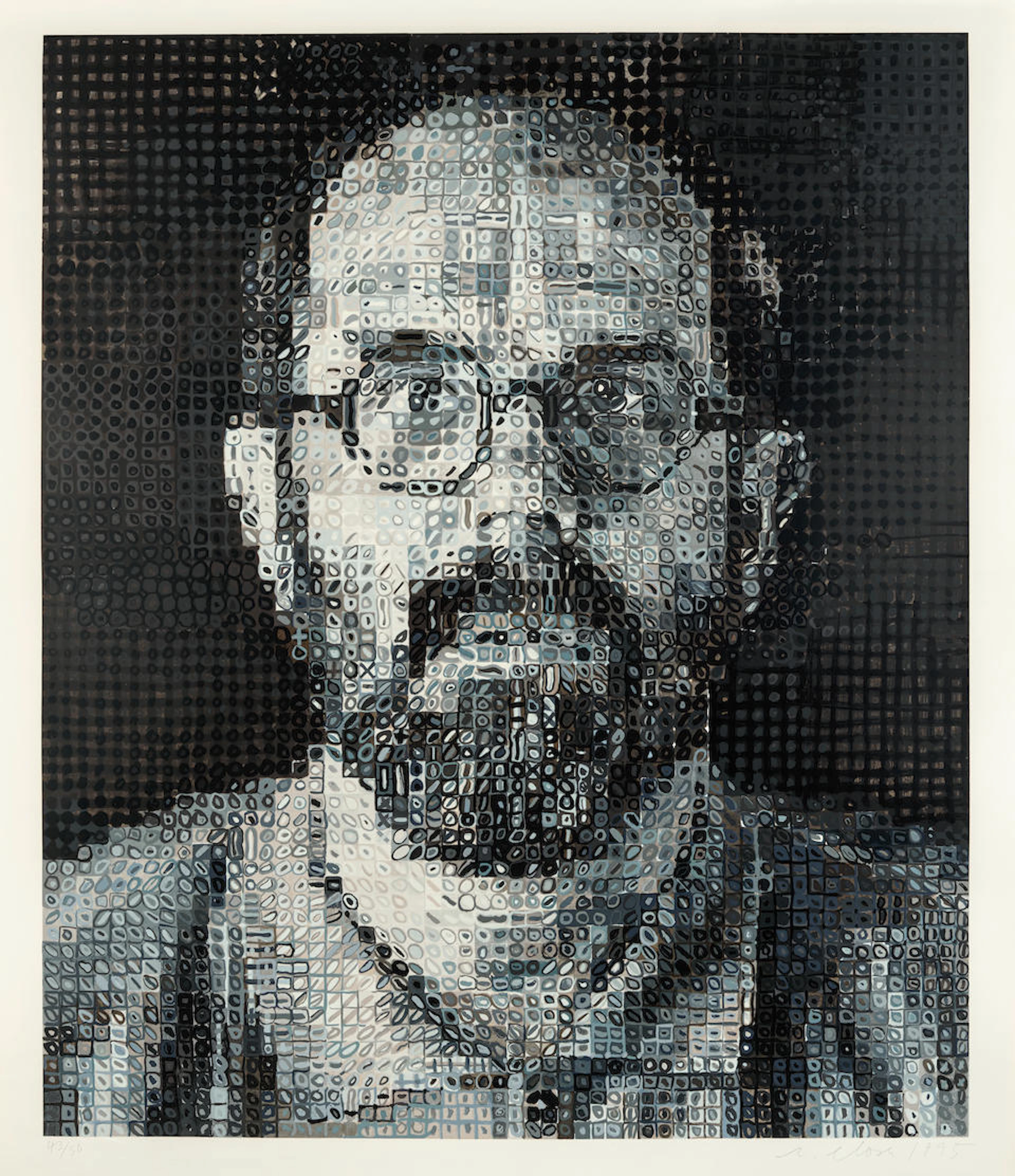Chuck Close (1940-2021); Self Portrait;