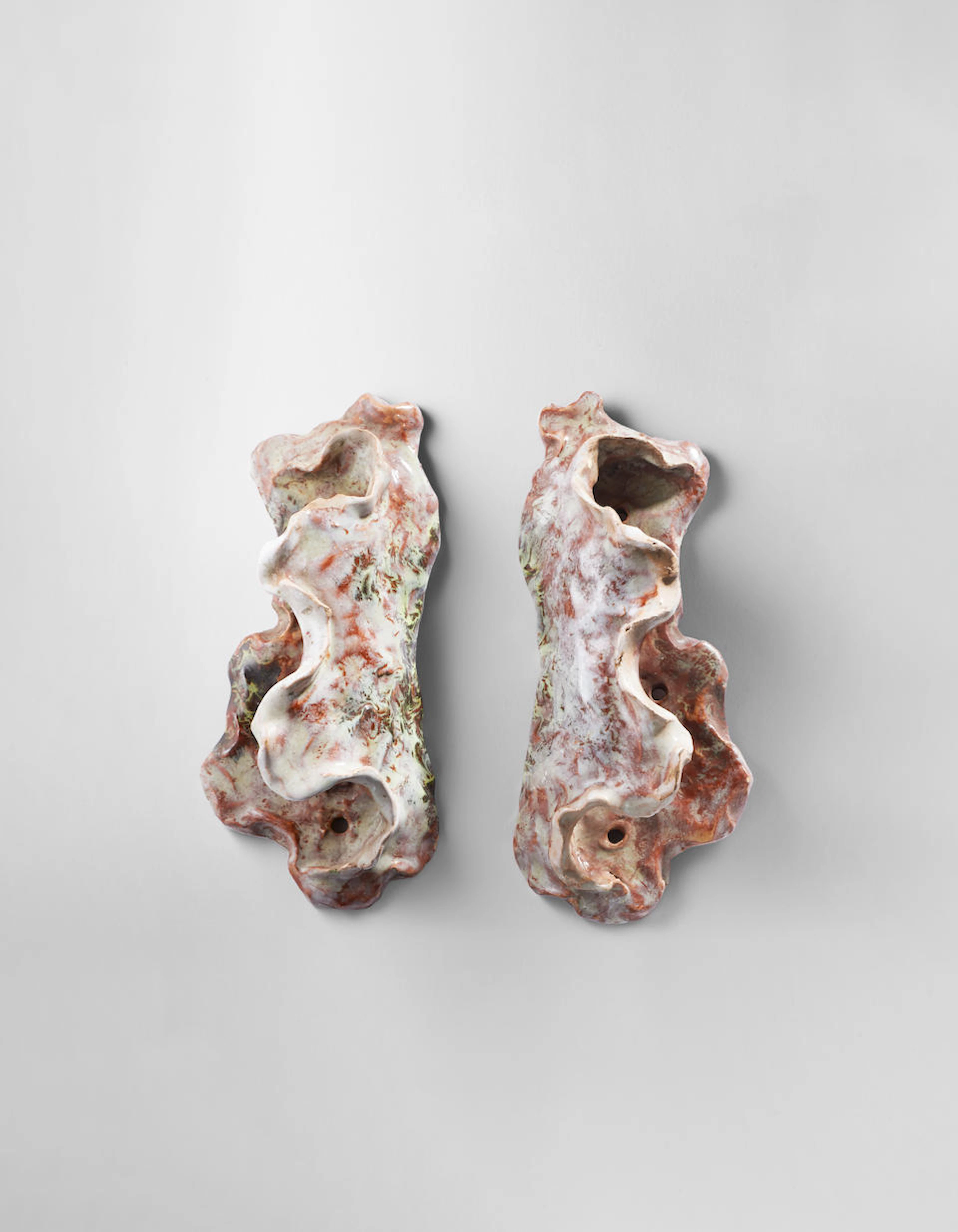 FAUSTO MELOTTI (1901-1986) Pair of Handles circa 1950glazed earthenware
