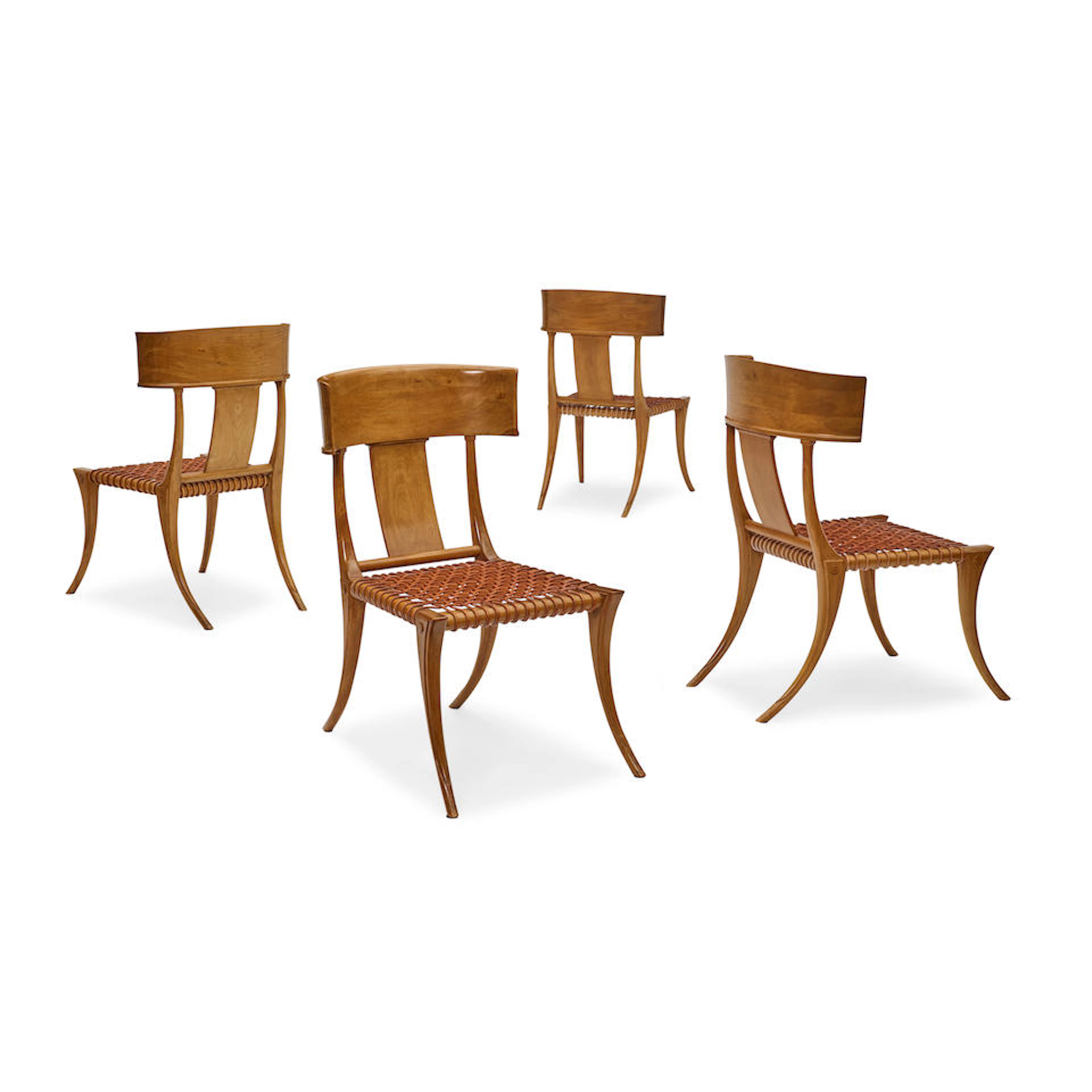 T.H. ROBSJOHN-GIBBINGS (1905-1976) Set of Four Klismos...