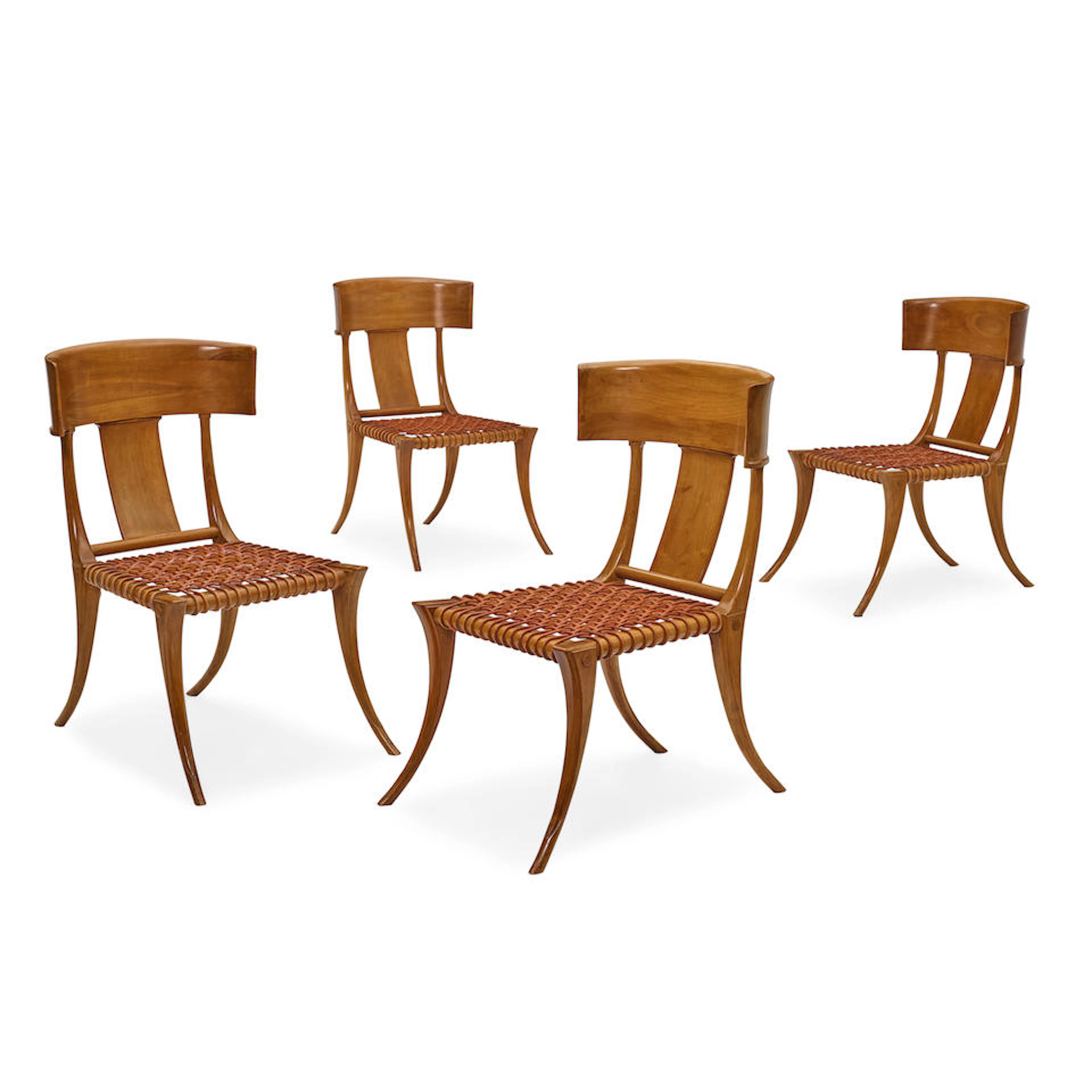 T.H. ROBSJOHN-GIBBINGS (1905-1976) Set of Four Klismos...