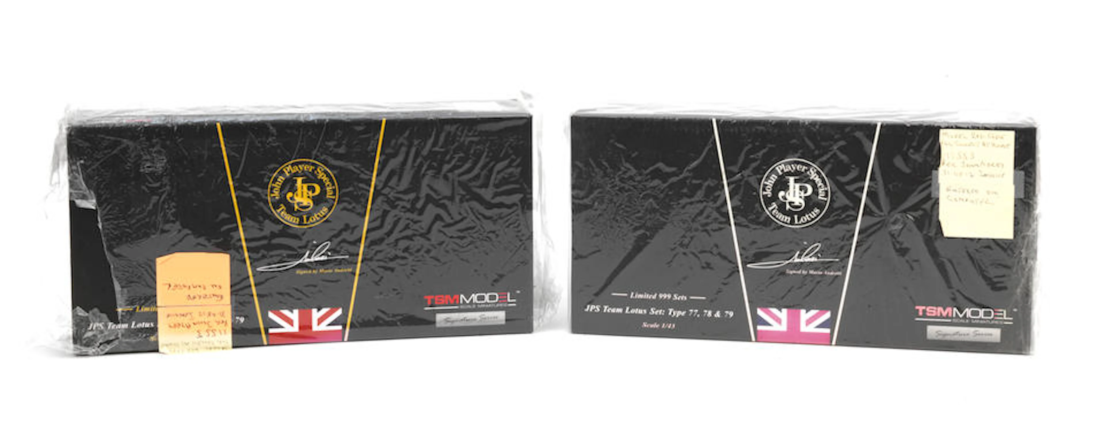 Two boxed Limited Edition 1:43 scale JPS Team Lotus Set models