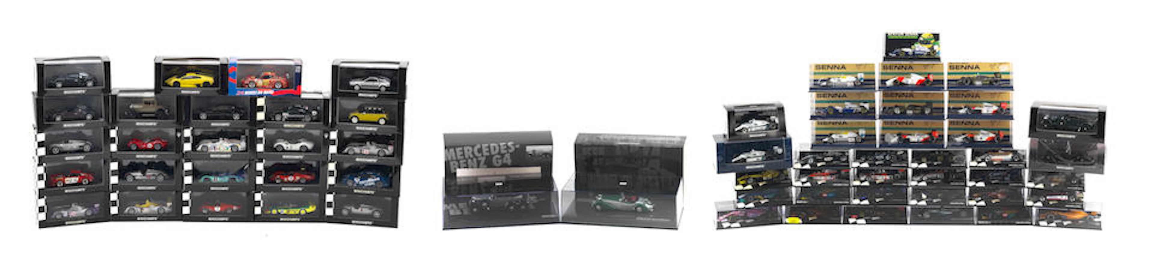 Assorted boxed or display cased 1:43 scale models by Minichamps, ((Qty))