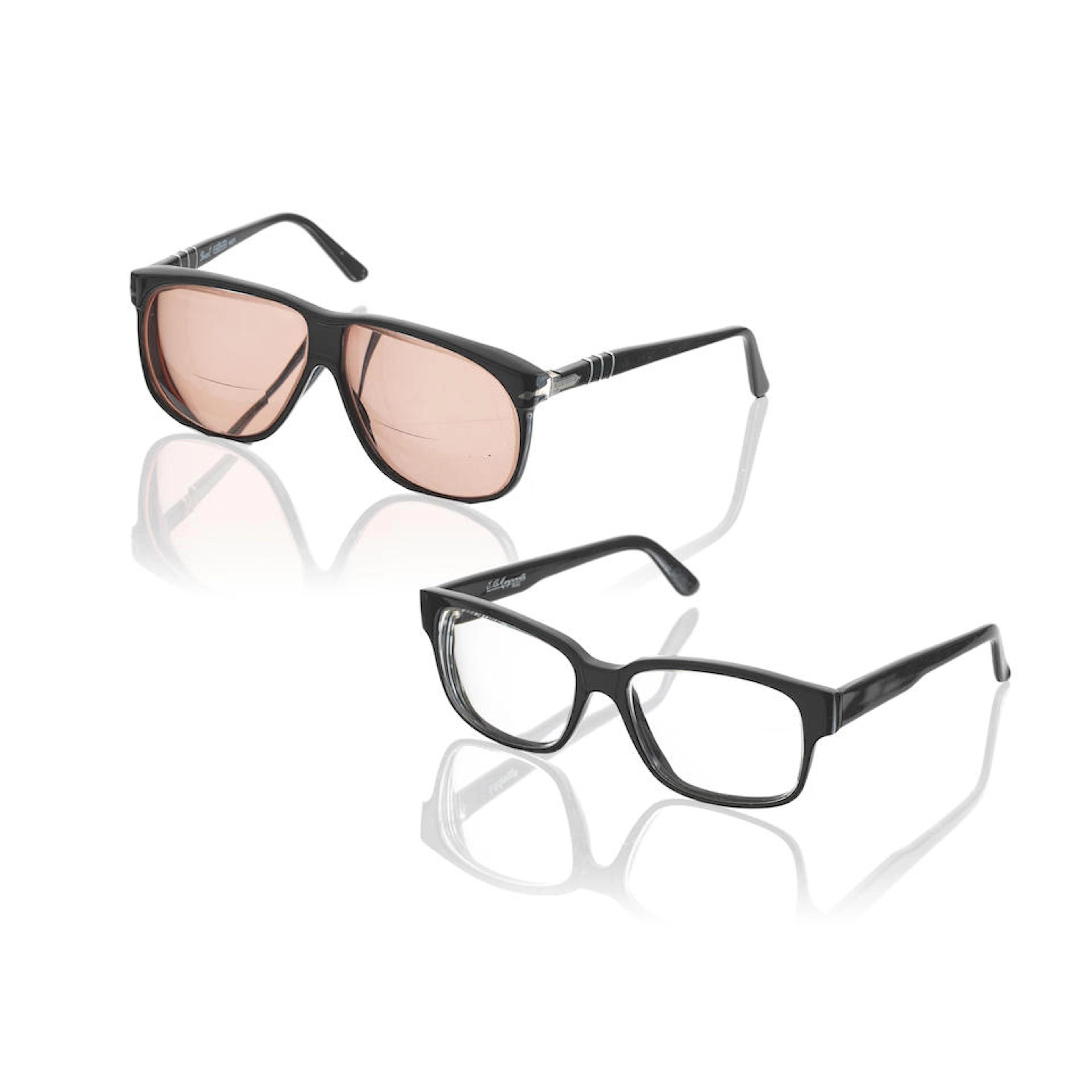 Two pairs of Sir Michael Caine's luxury glasses,