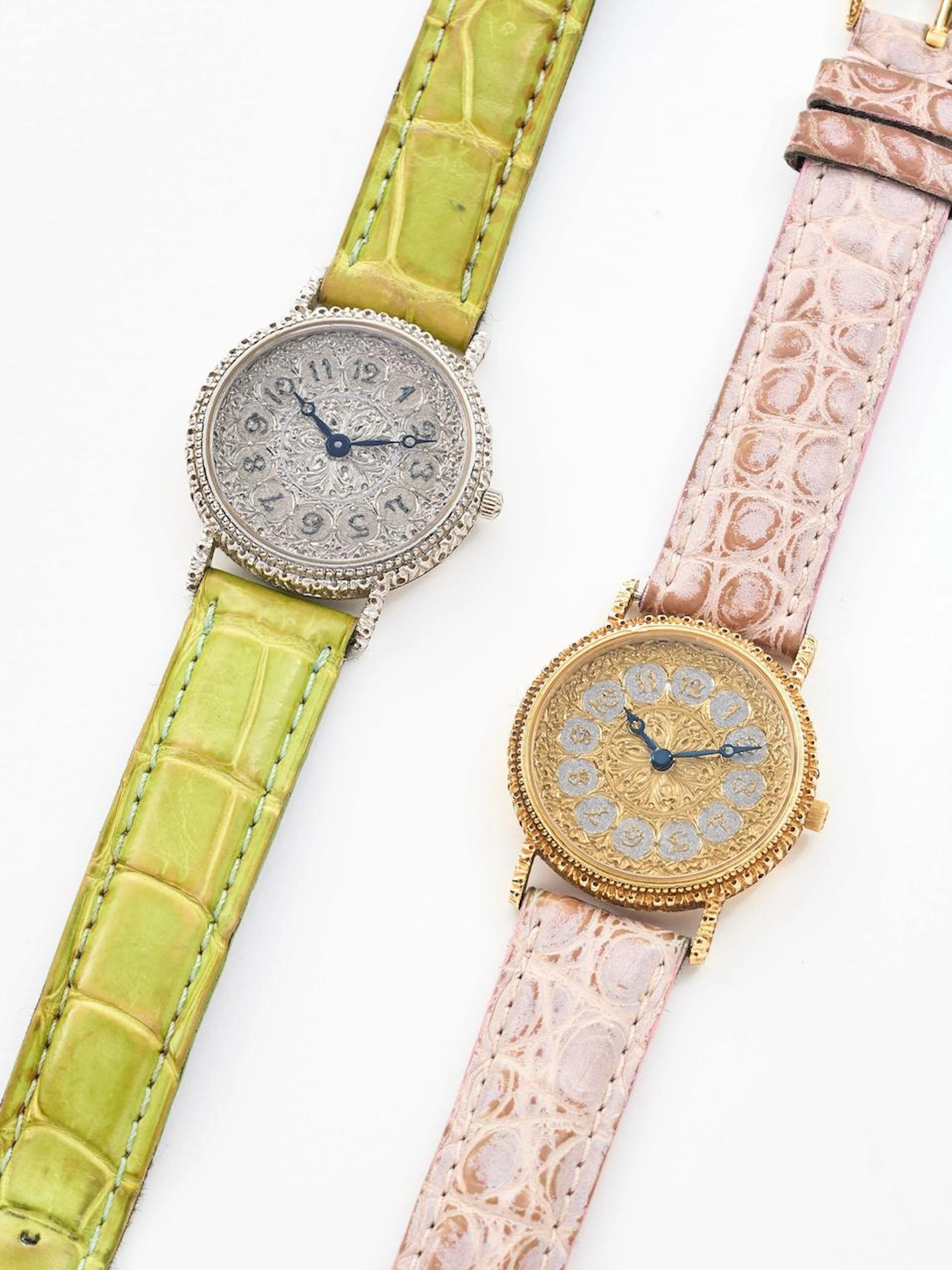 BUCCELLATI | A SET OF TWO GOLD WRISTWATCHES, CIRCA 2000