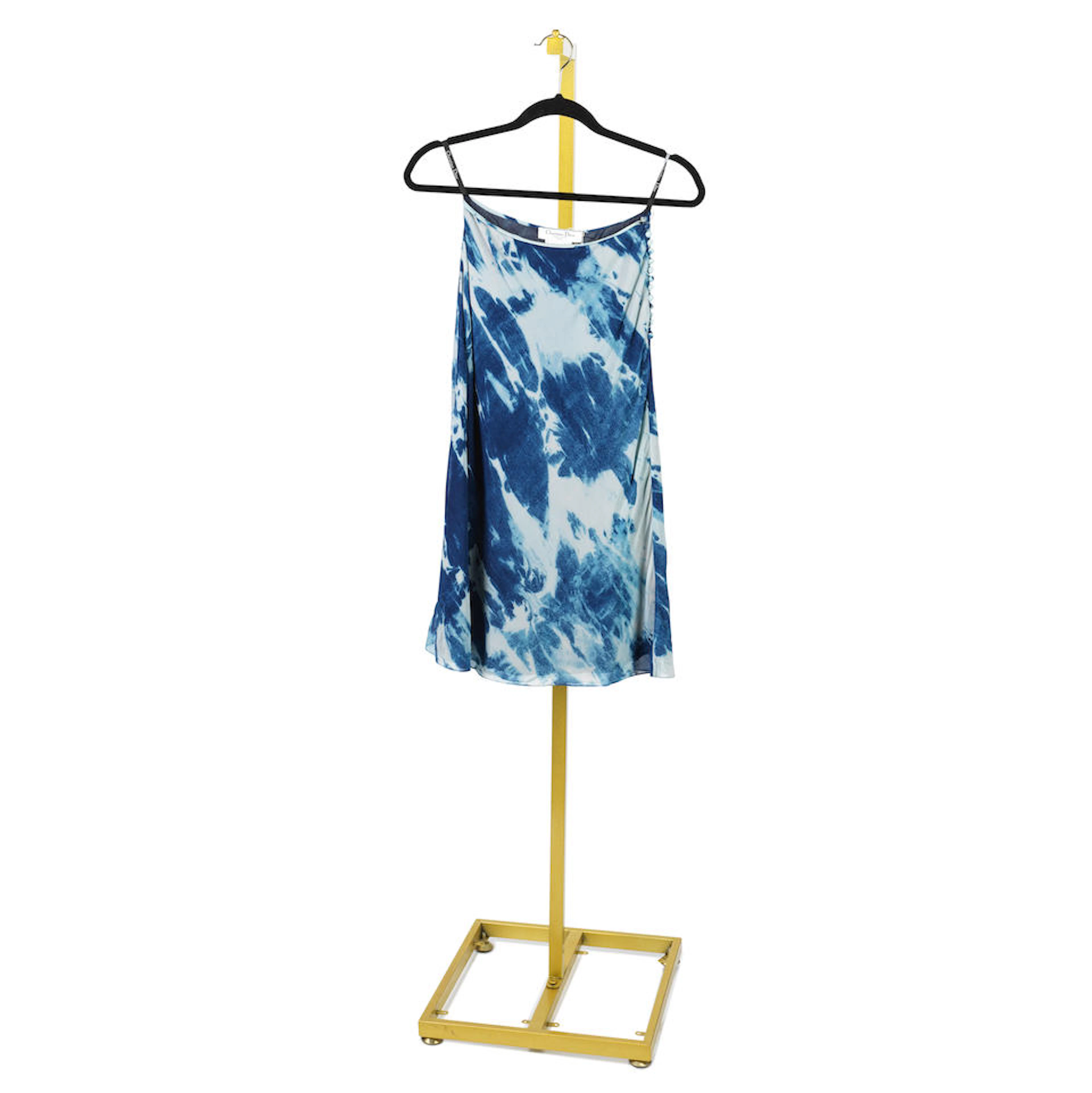 John Galliano for Christian Dior: a Blue Tie-Dye Silk Skirt Autumn 2000