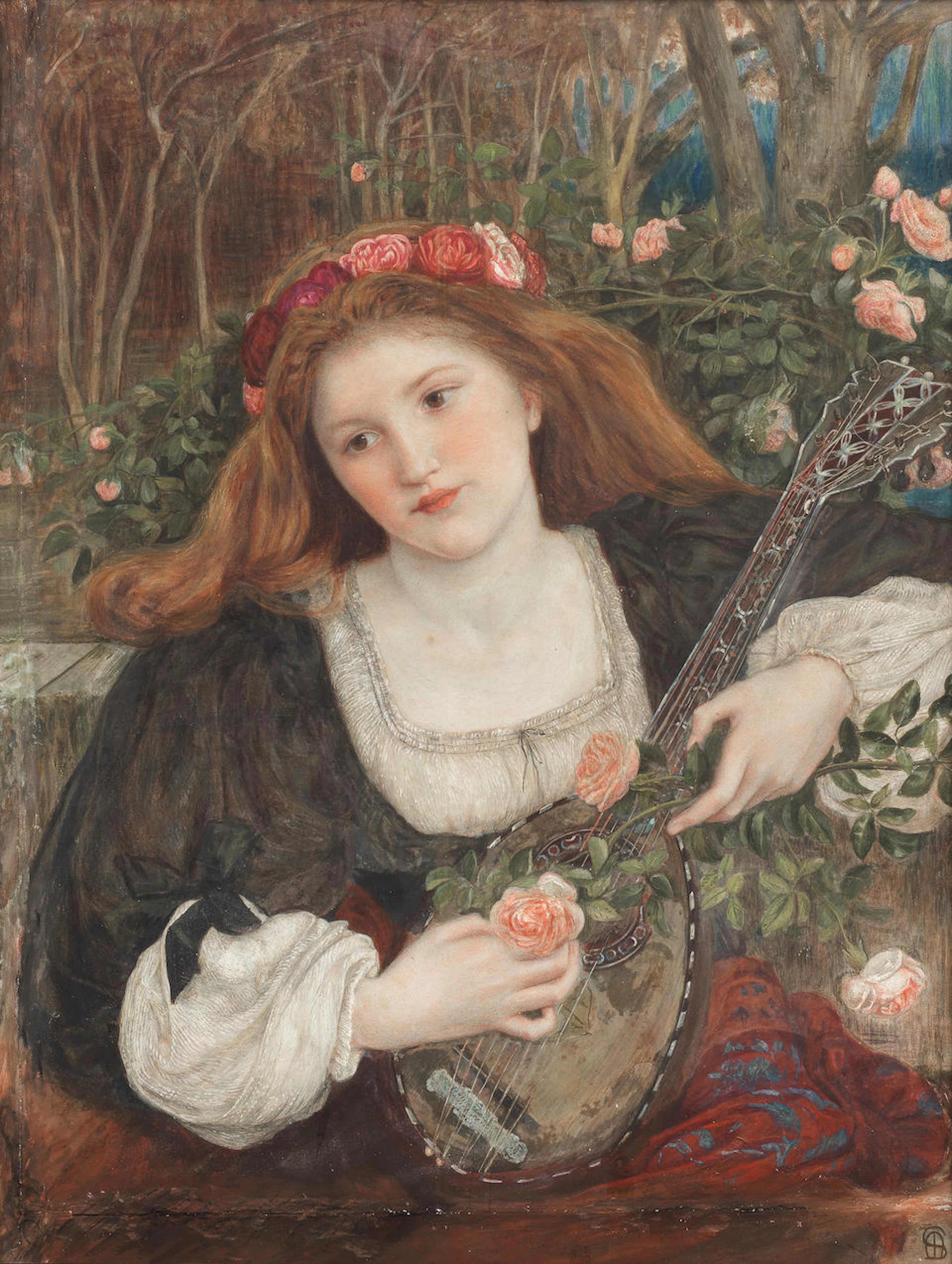Marie Spartali Stillman (British, 1844-1927) The last sight of Fiammetta