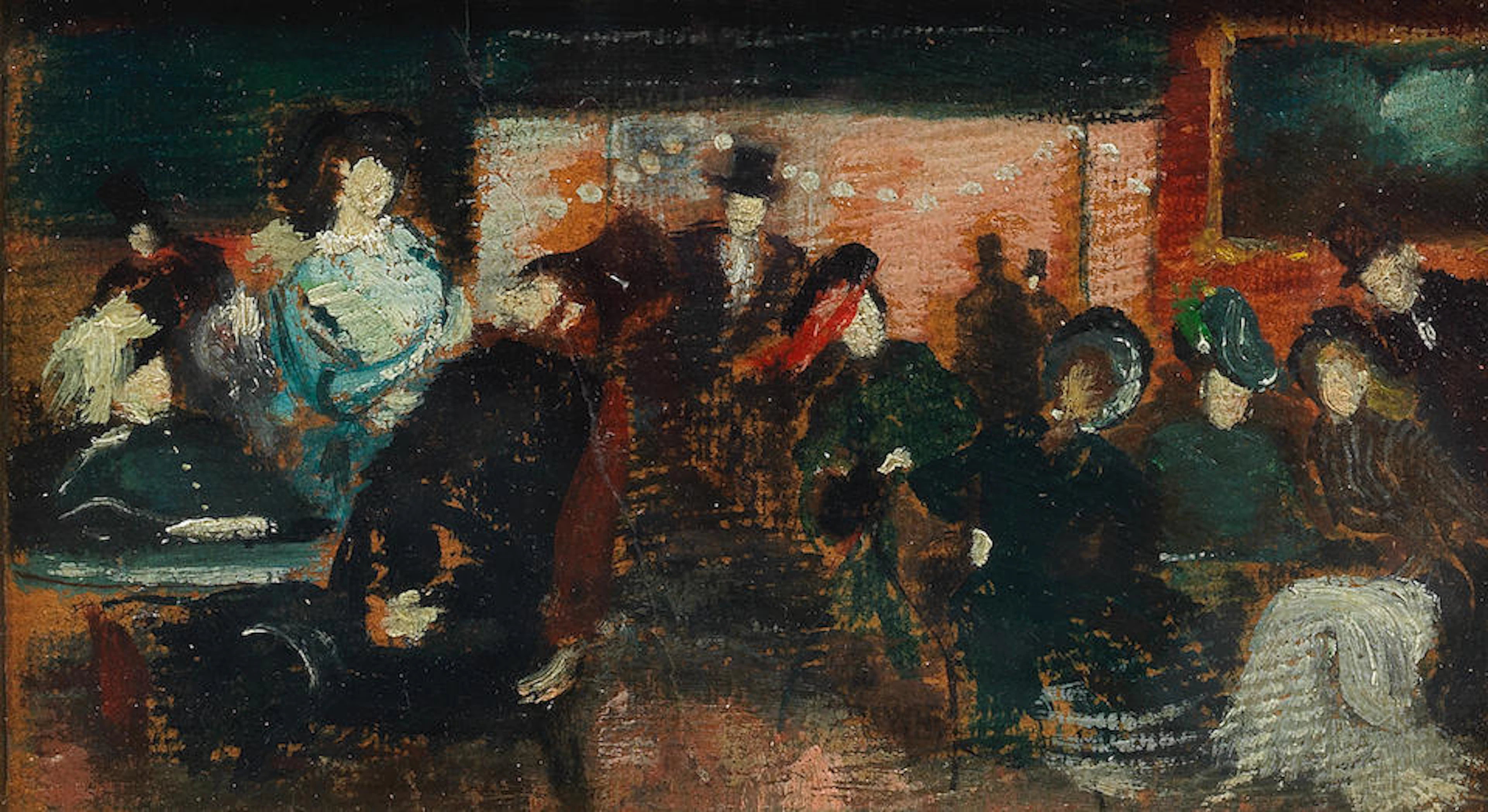 Giovanni Boldini (Italian, 1842-1931) Al caffè