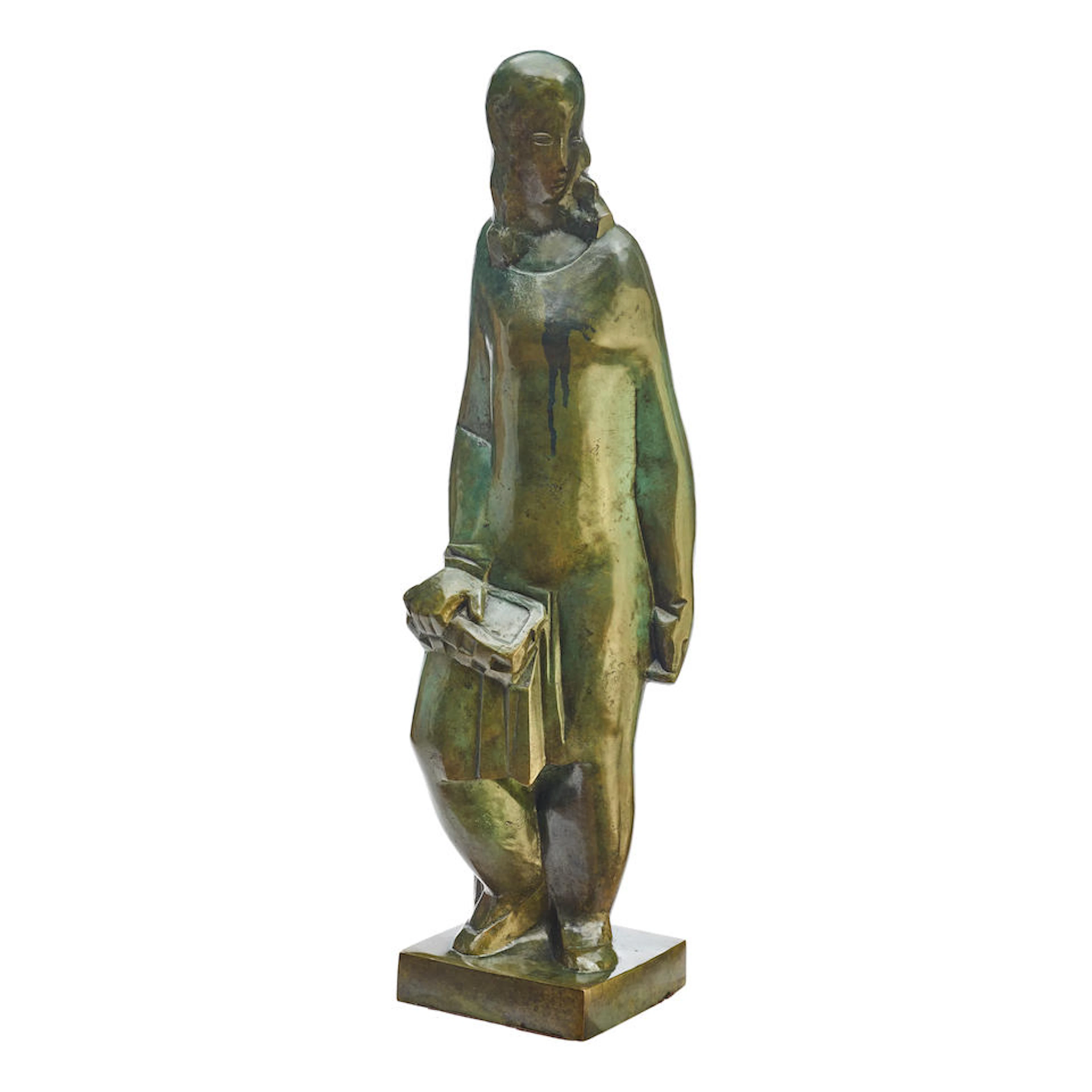 JOSEPH CSAKY (1888-1971) Femme au panier modeled 1928