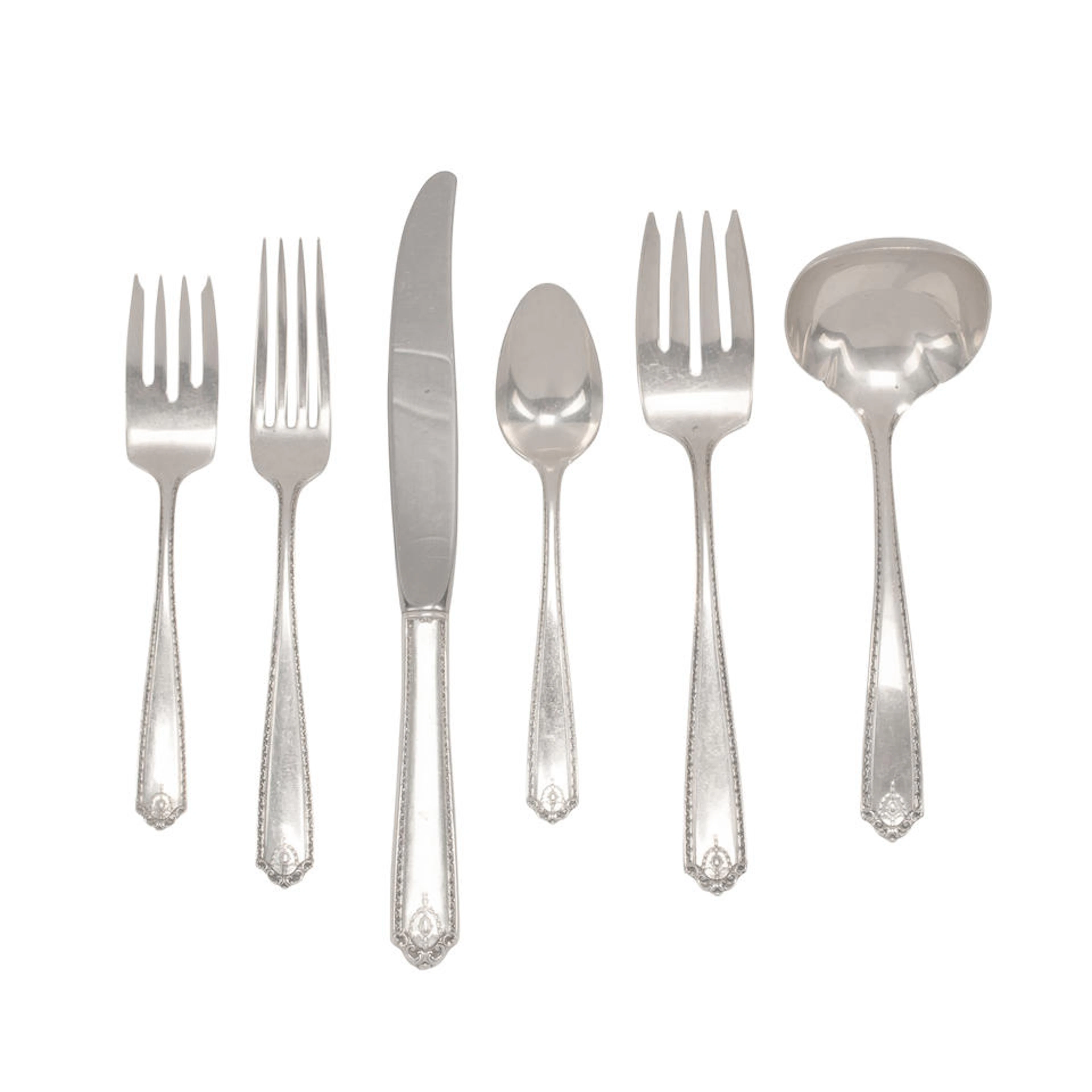 AN AMERICAN STERLING SILVER FLATWARE SERVICE by Westmorland, Wallingford, CT