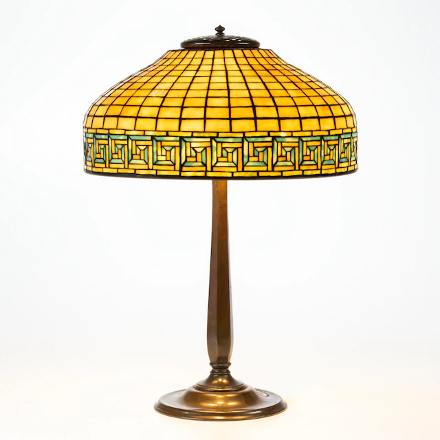 Tiffany Studios "Greek Key" Table Lamp