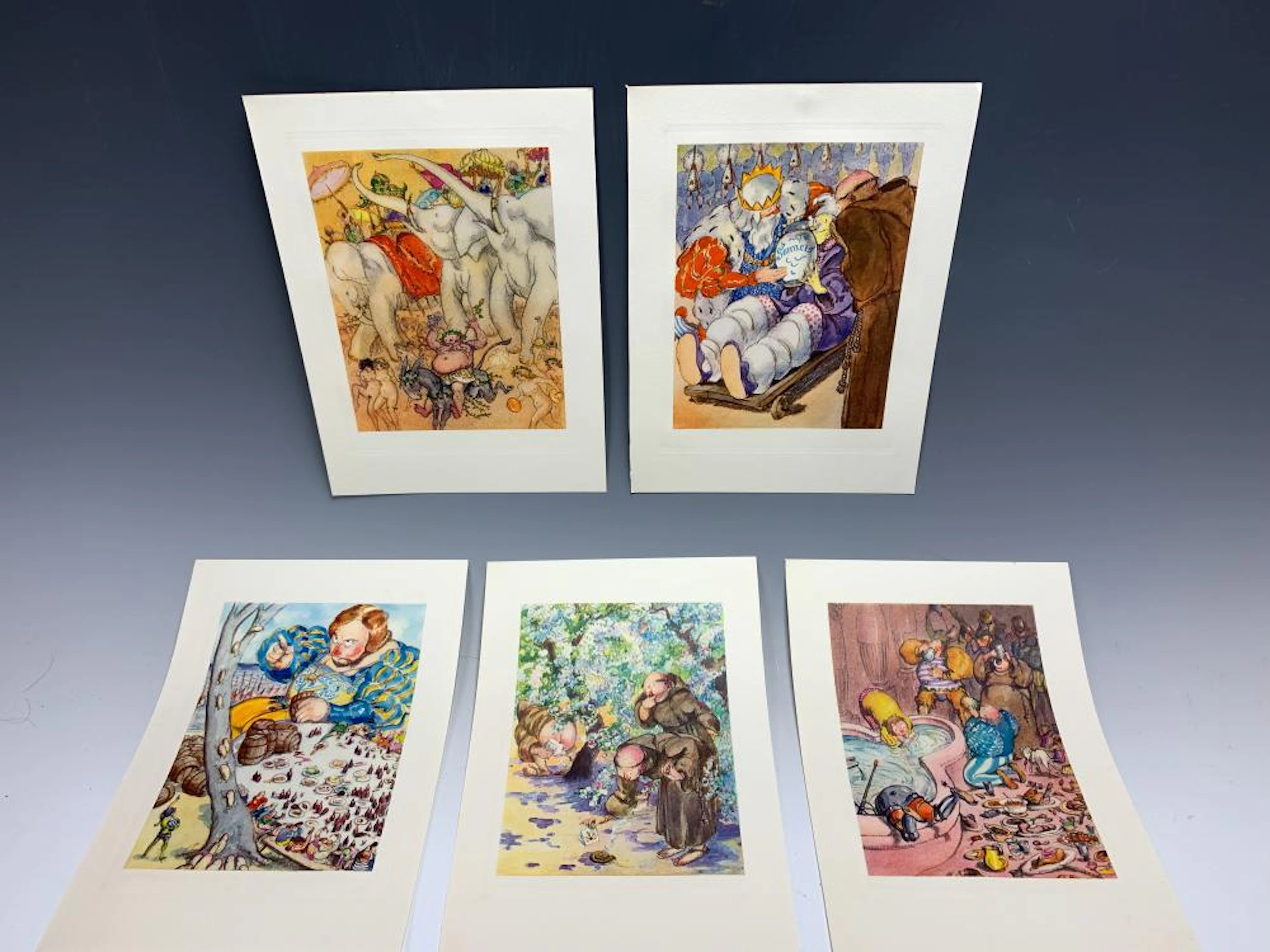 Louis Icart 5 Original 1936 Gargantua Prints